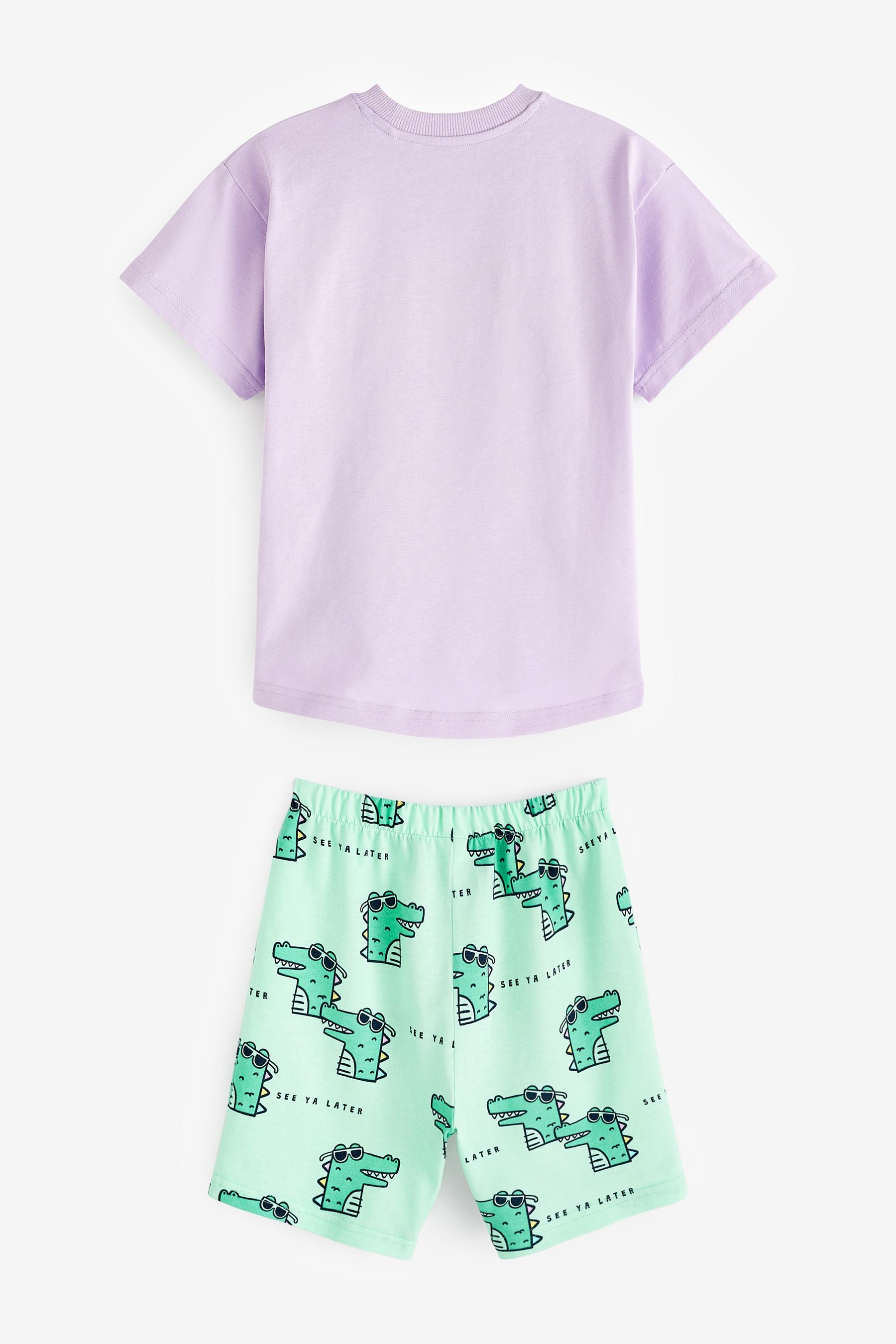 Purple Crocodile Short Pyjamas (9mths-8yrs)