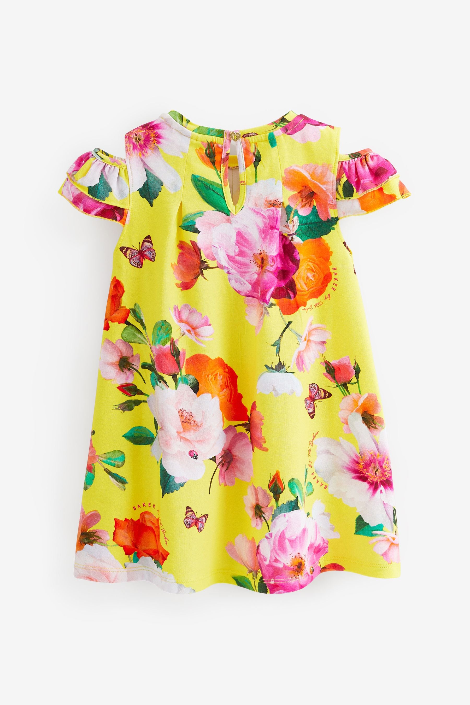 Yellow Baker by Ted Baker Yellow Floral Jersey Dress