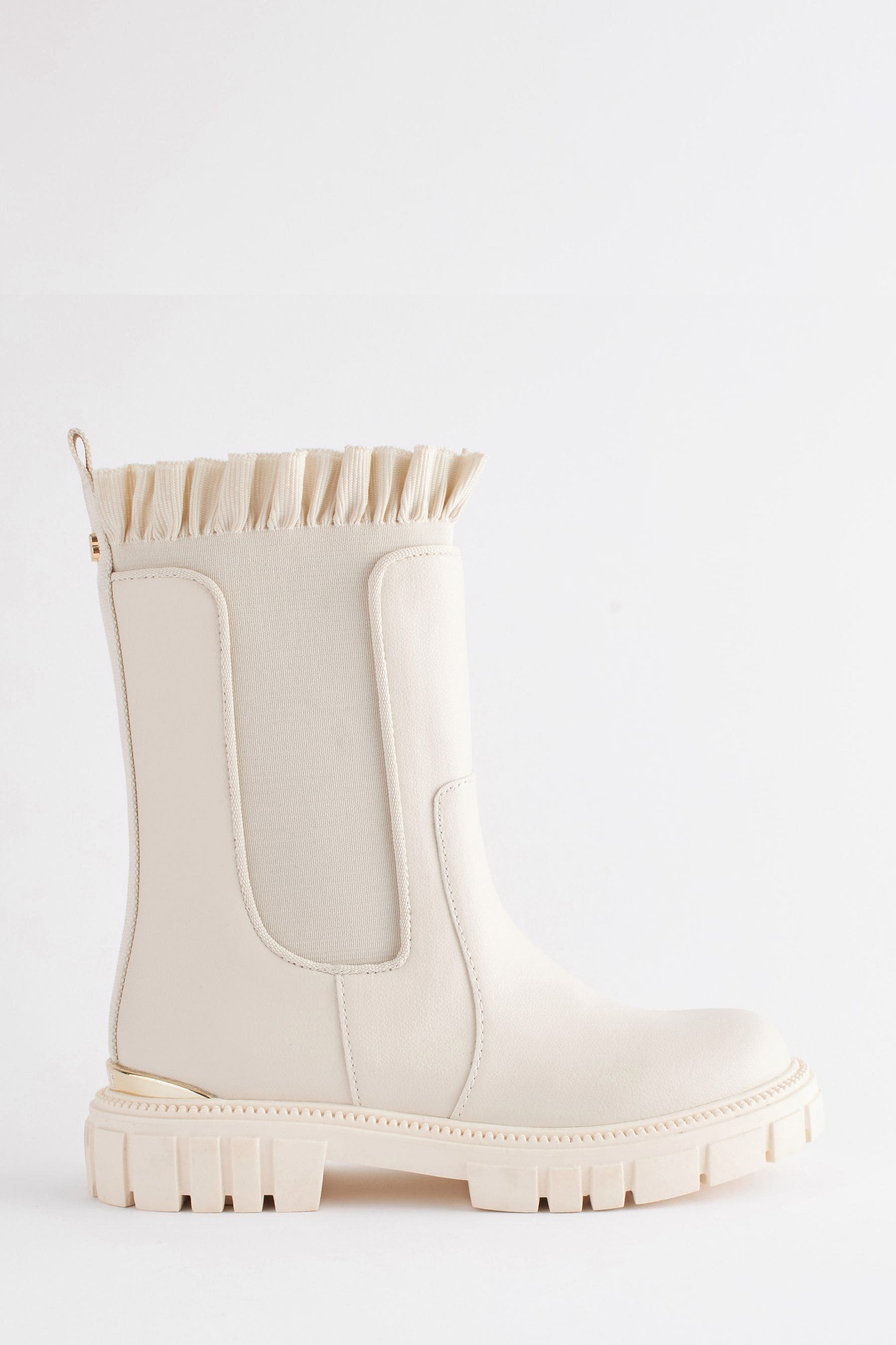 Bone Baker by Ted Baker	Girls Tall Frilled Boots