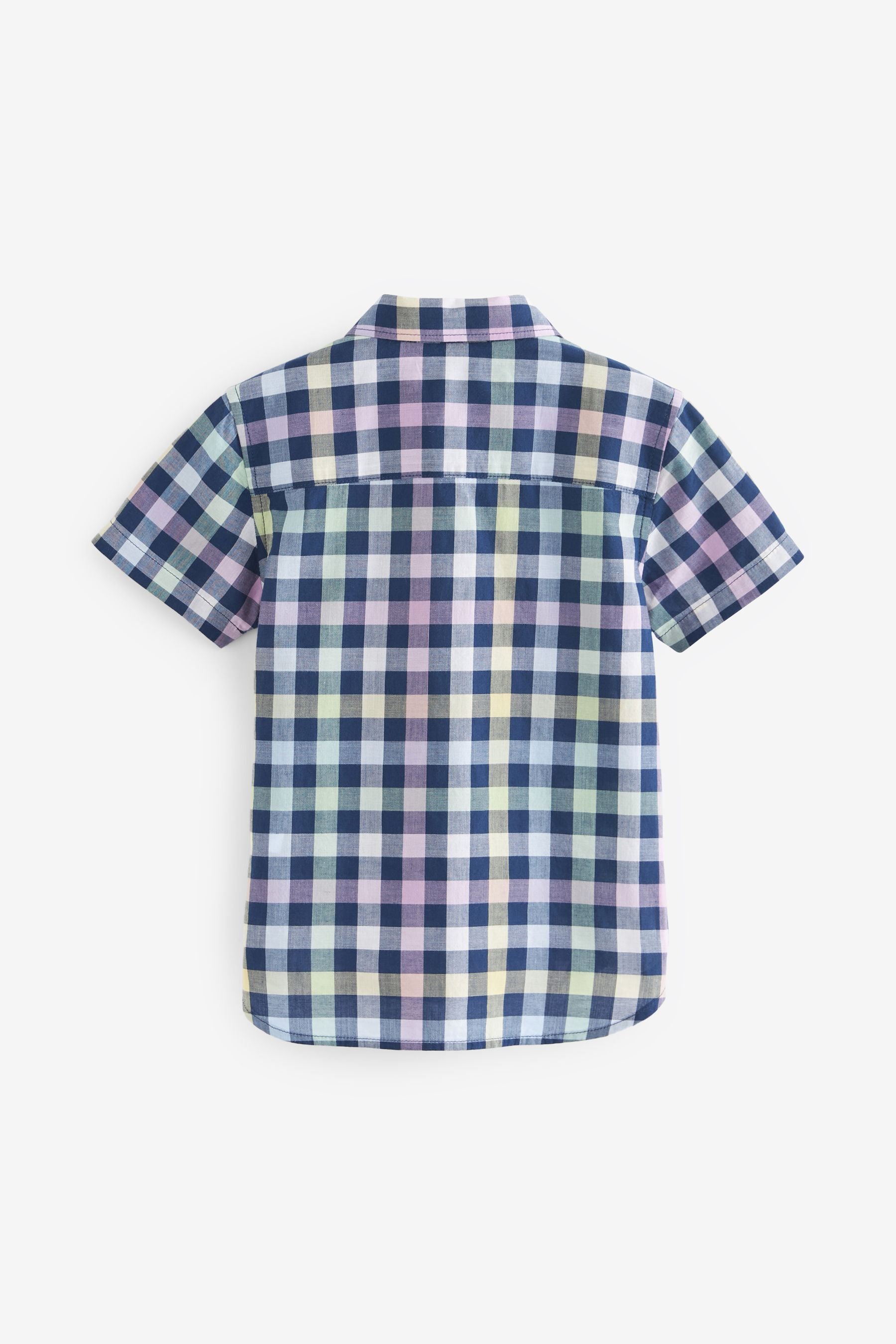 Navy Gingham Check Shirt (3mths-7yrs)