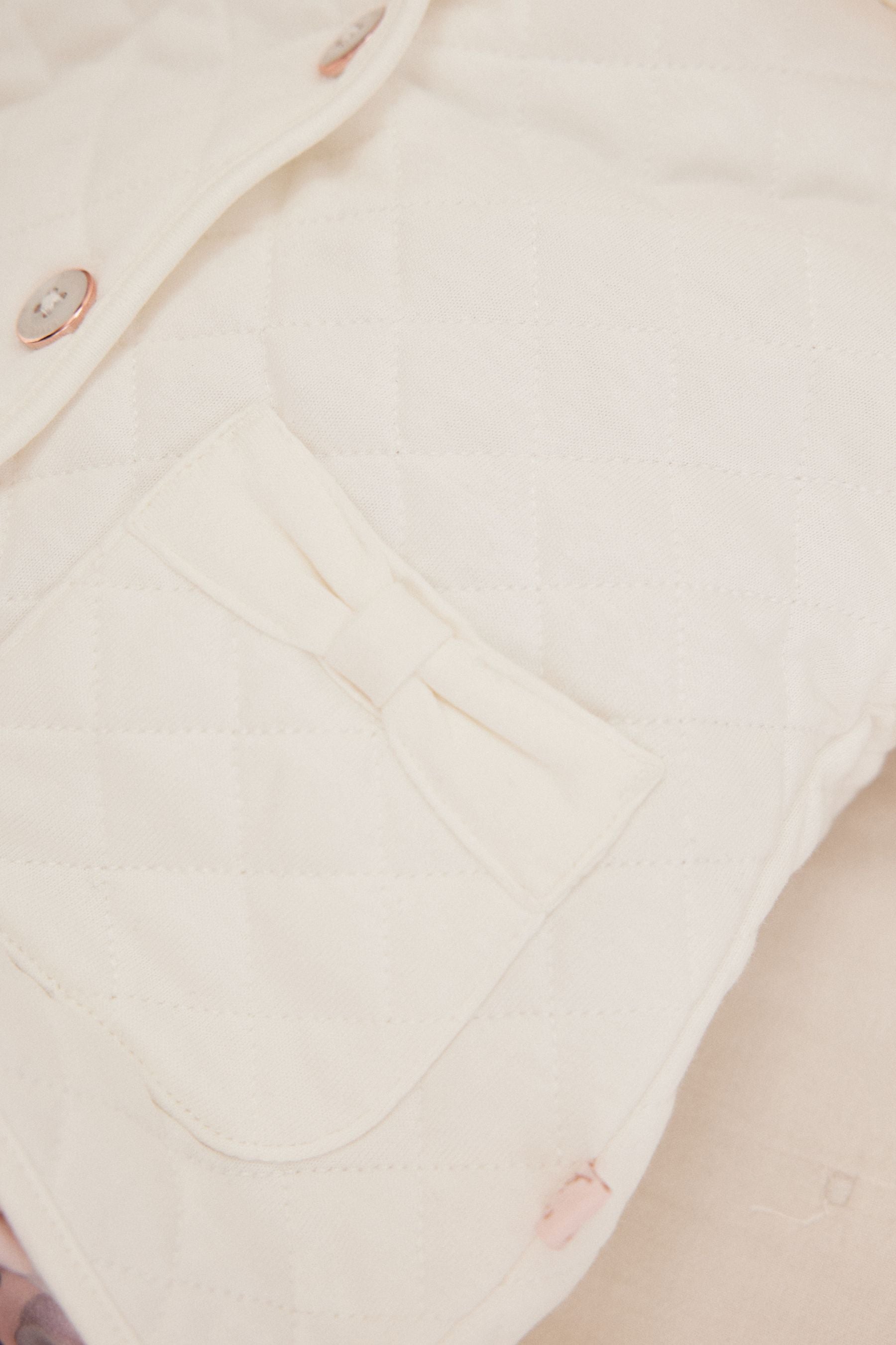 White Baker by Ted Baker White Quilted Jacket