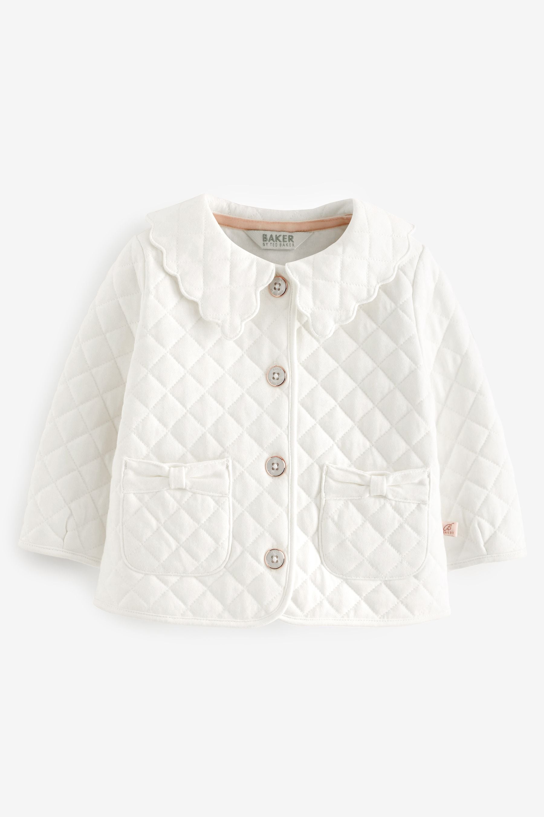 White Baker by Ted Baker White Quilted Jacket