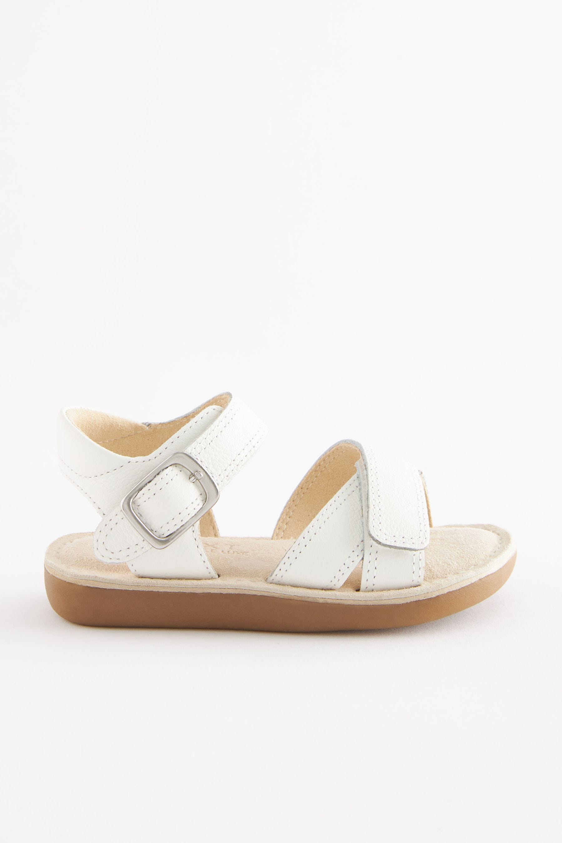 White Leather Sandals