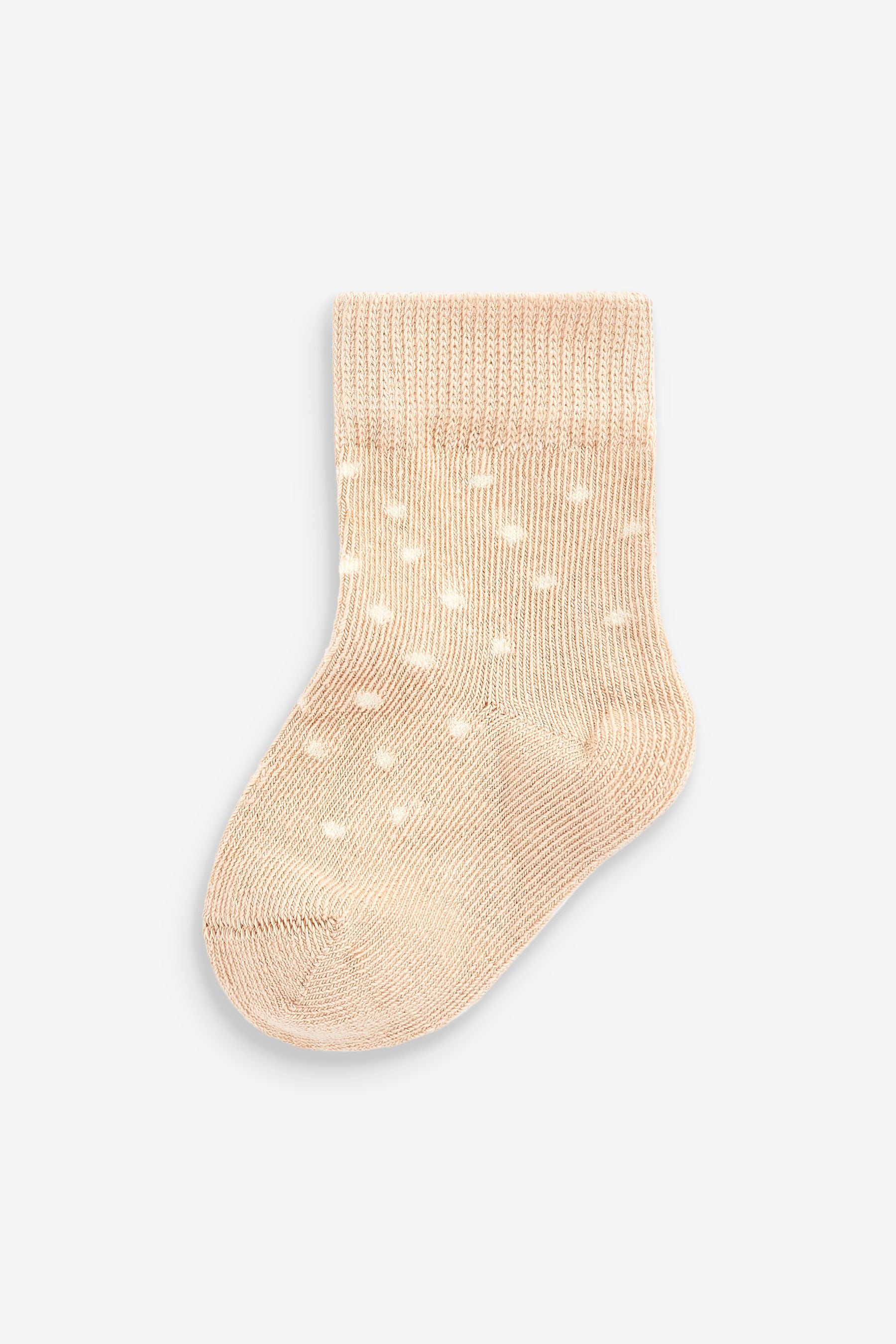 Beige Baby Socks 5 Pack (0mths-2yrs)