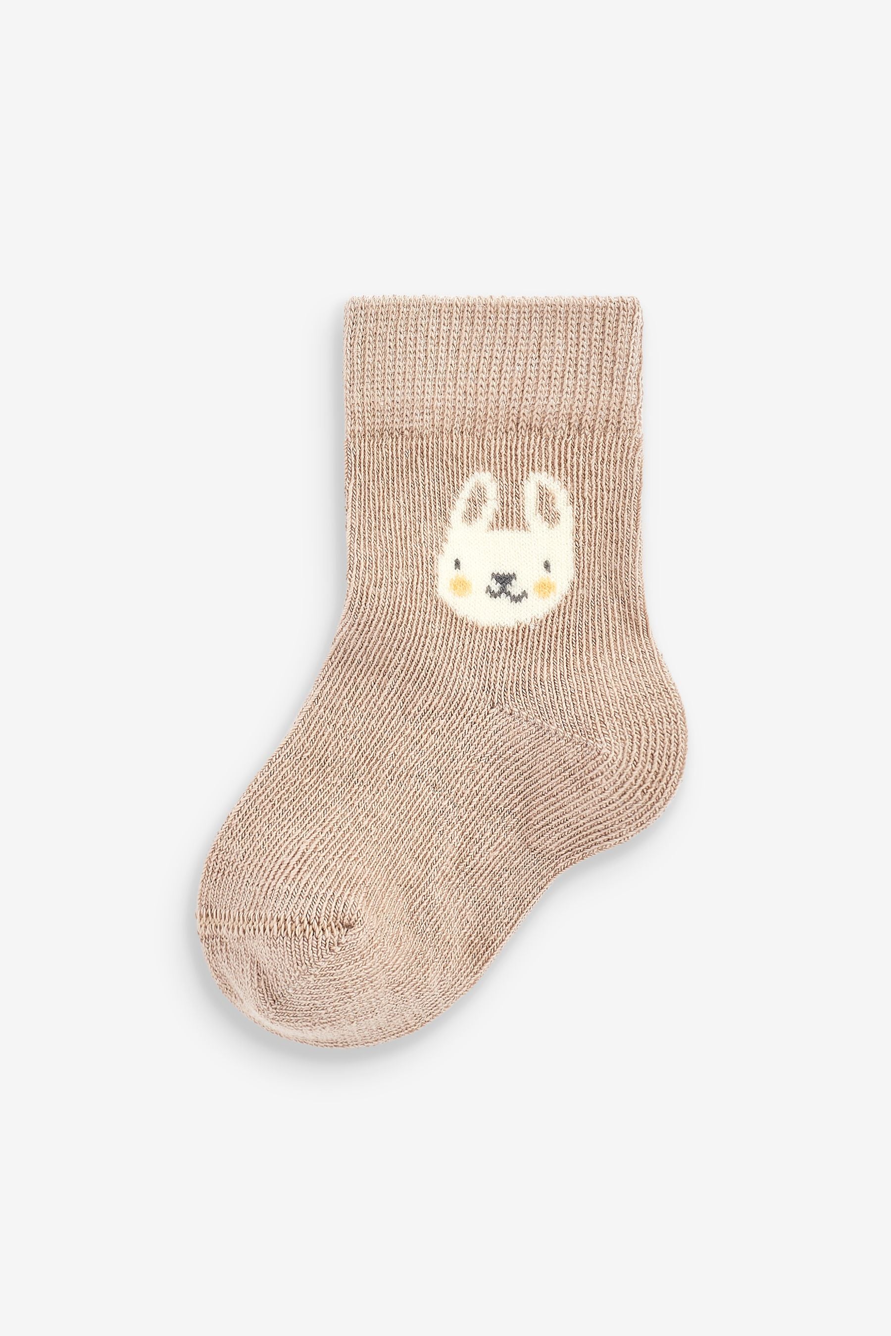 Beige Baby Socks 5 Pack (0mths-2yrs)