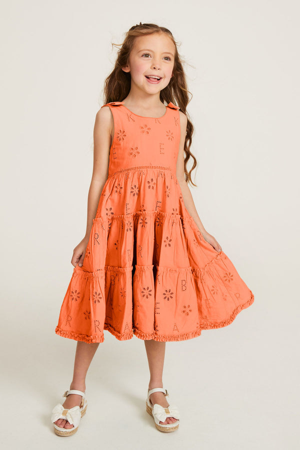 Orange Baker by Ted Baker Broderie Dress