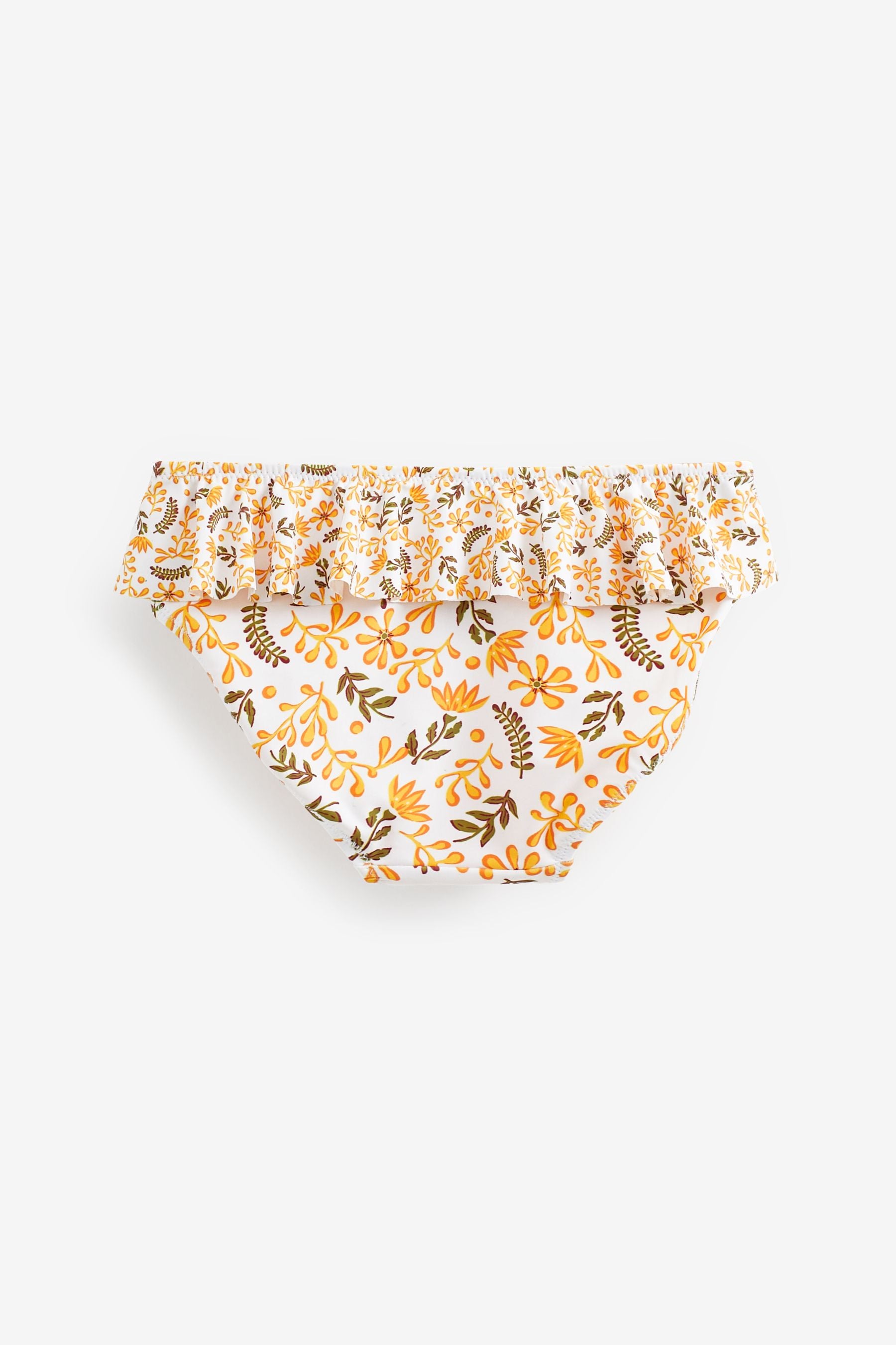 Yellow/ White Ditsy Layered Bikini (3-16yrs)