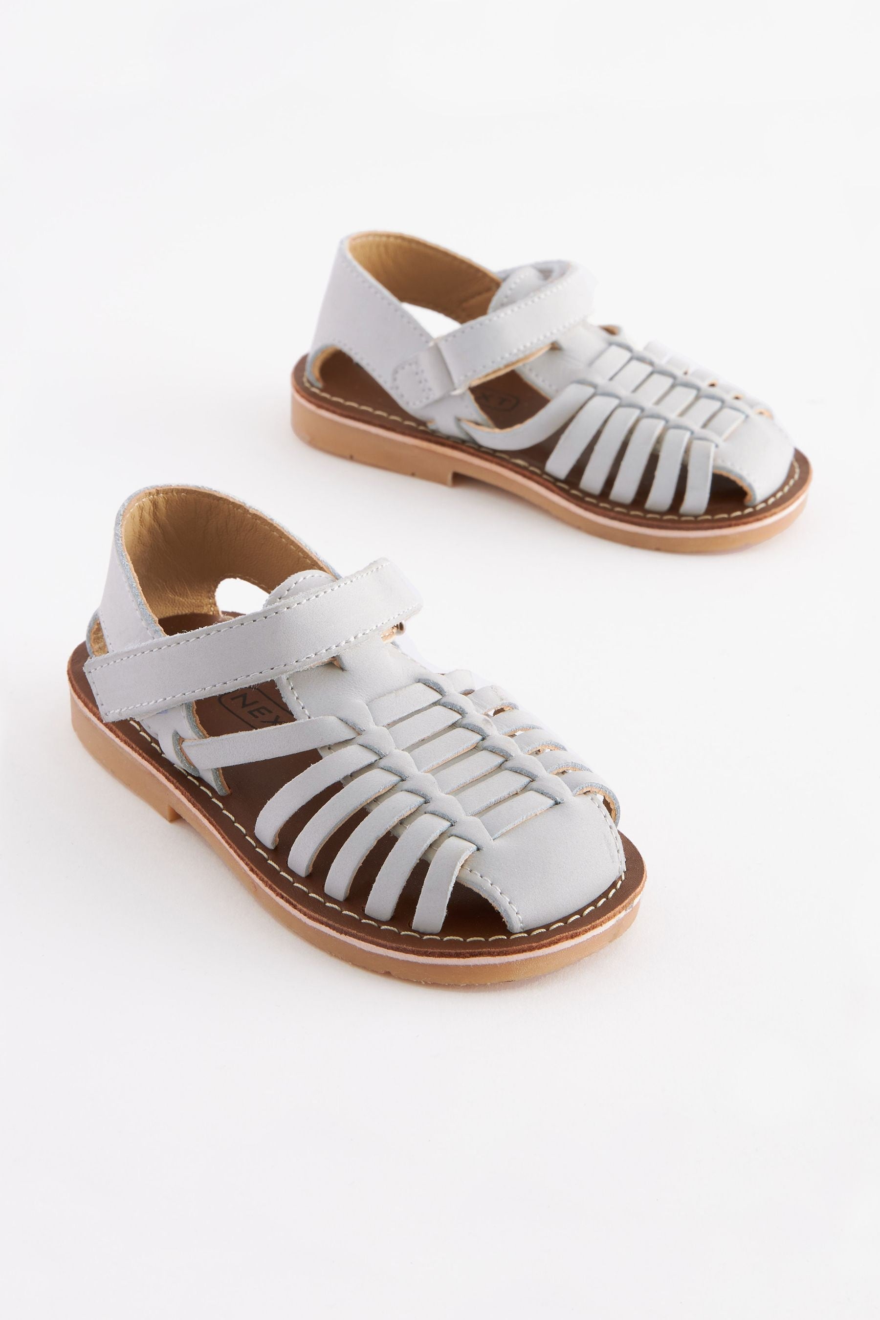 White Leather Sandals