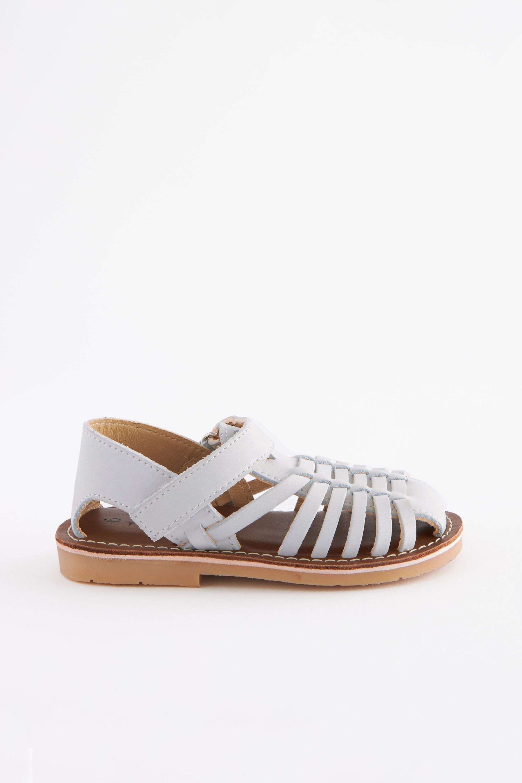 White Leather Sandals