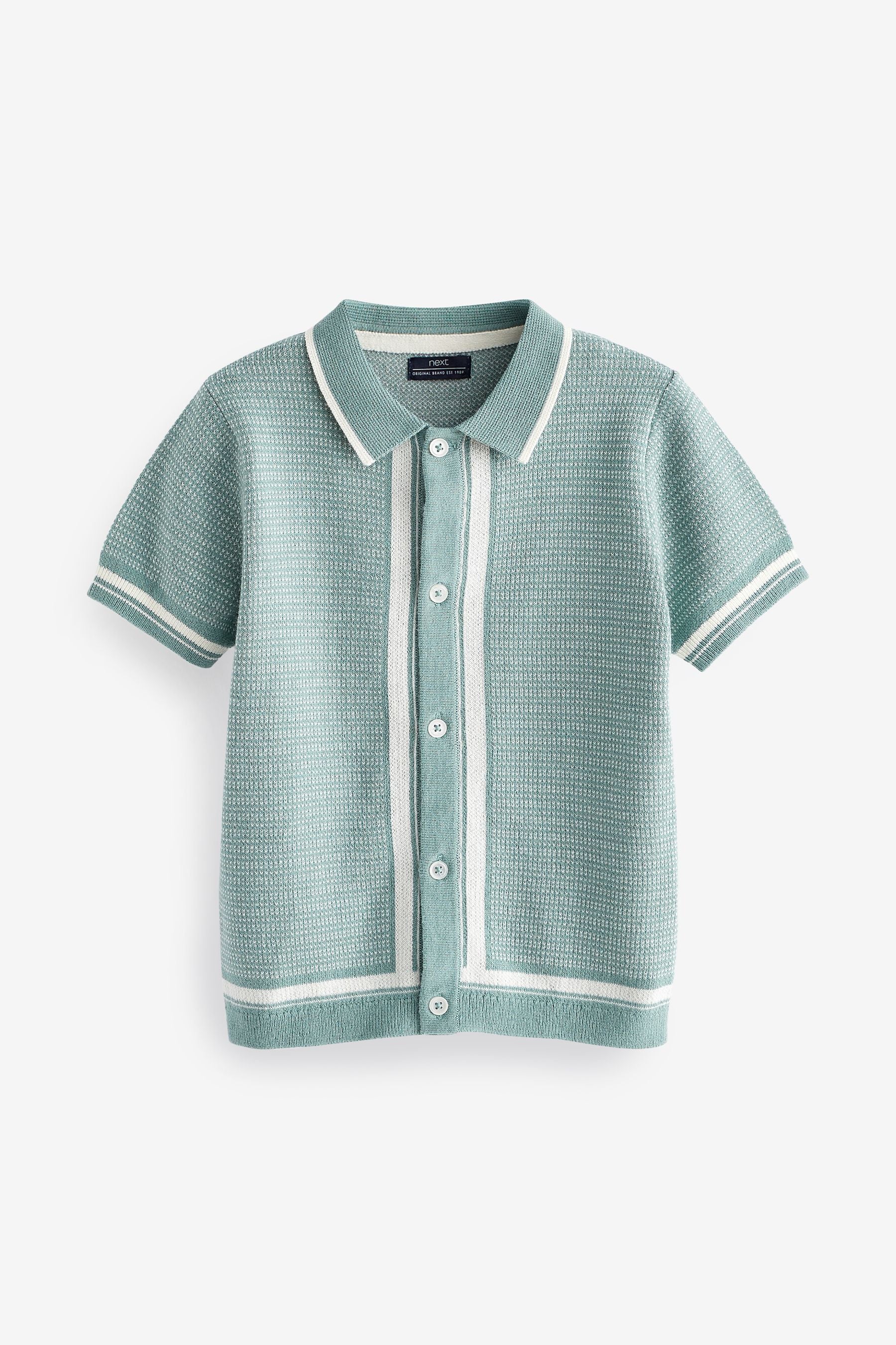 Minerals Knitted Button Through Polo Shirt (3mths-7yrs)