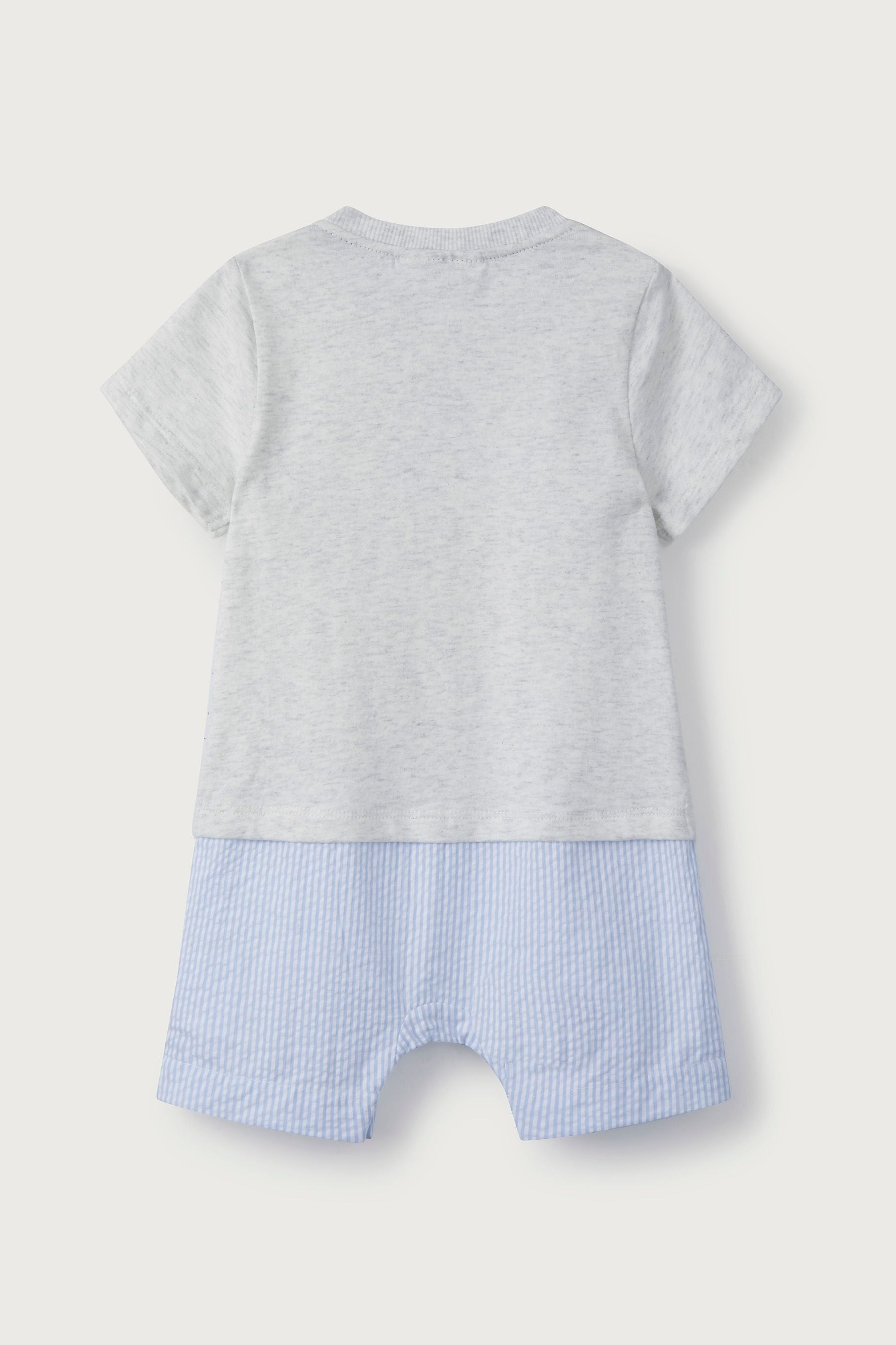 The White Company Baby Grey Under The Sea Romper