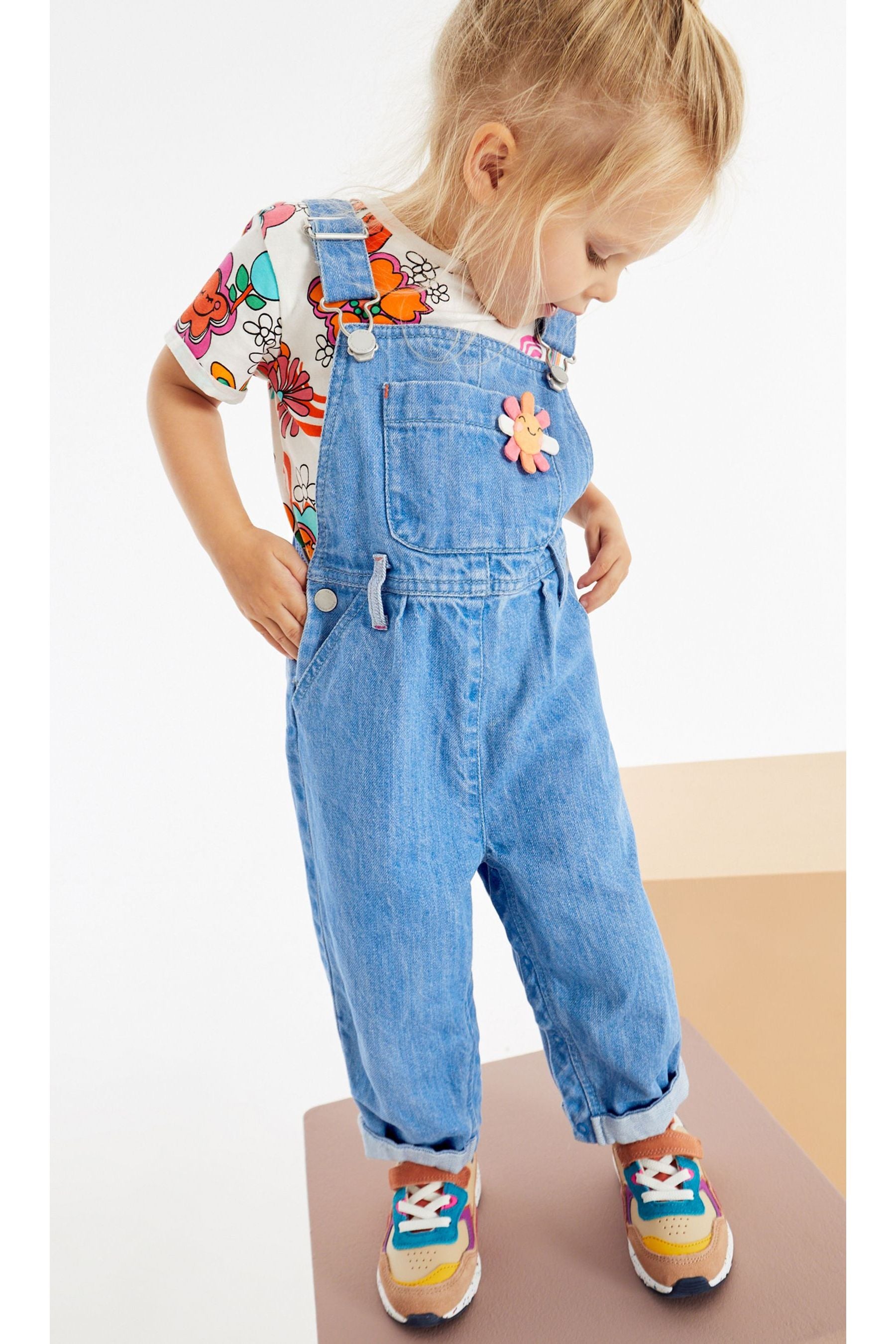 Denim Dungaree And T-Shirt Set (3mths-7yrs)