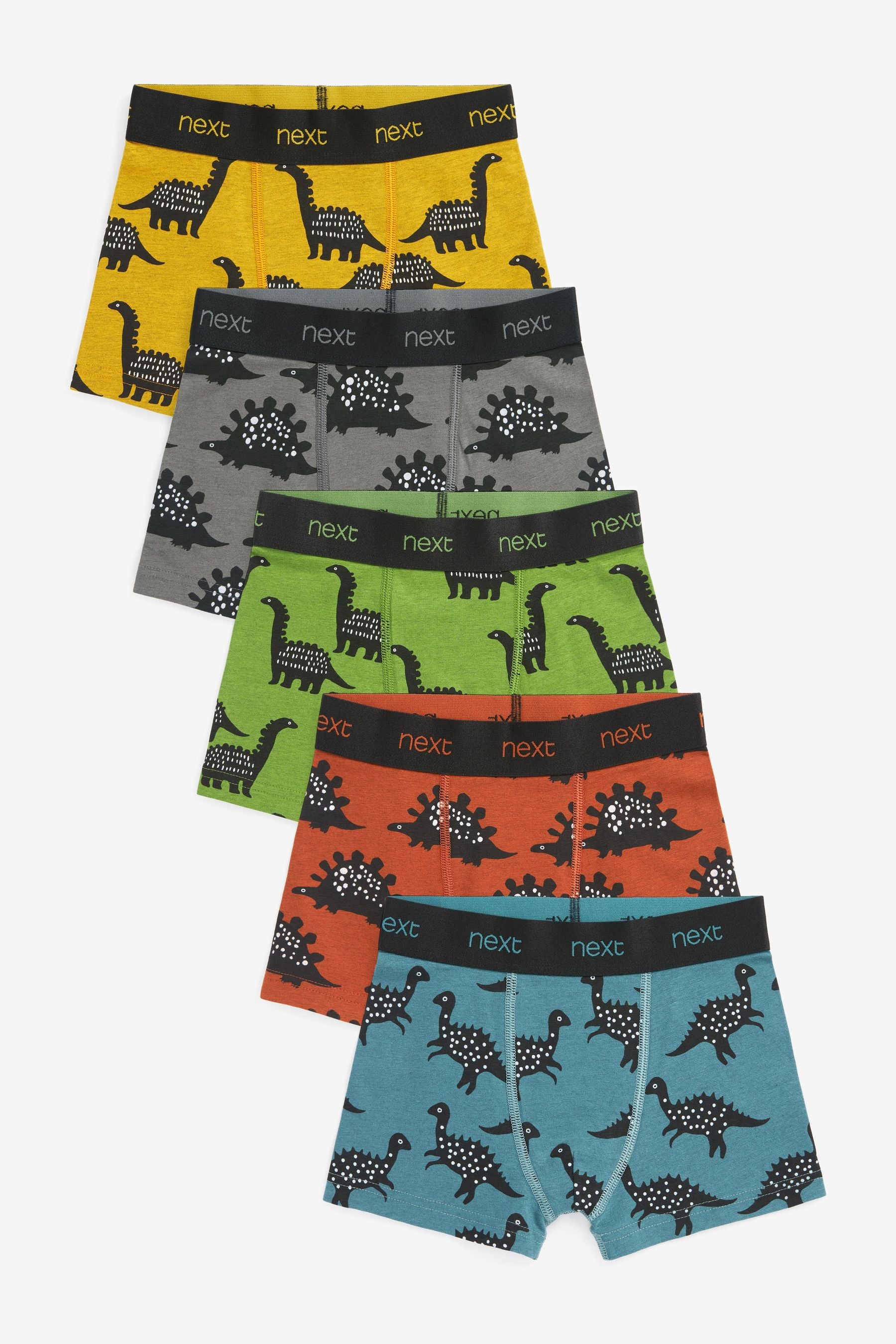 Dinosaur Trunks 5 Pack (1.5-12yrs)