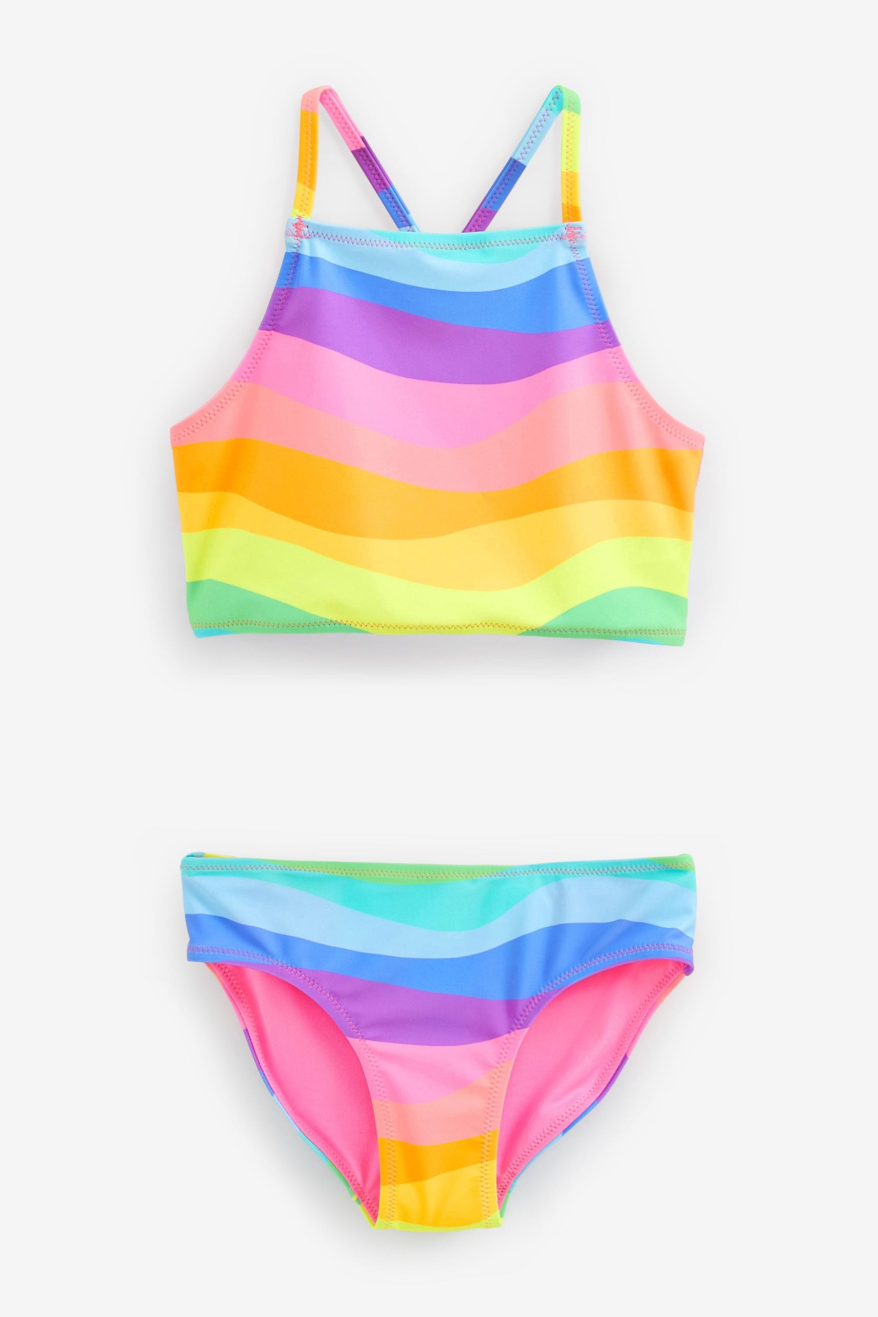 Multi Bright Stripe Bikini (3-16yrs)