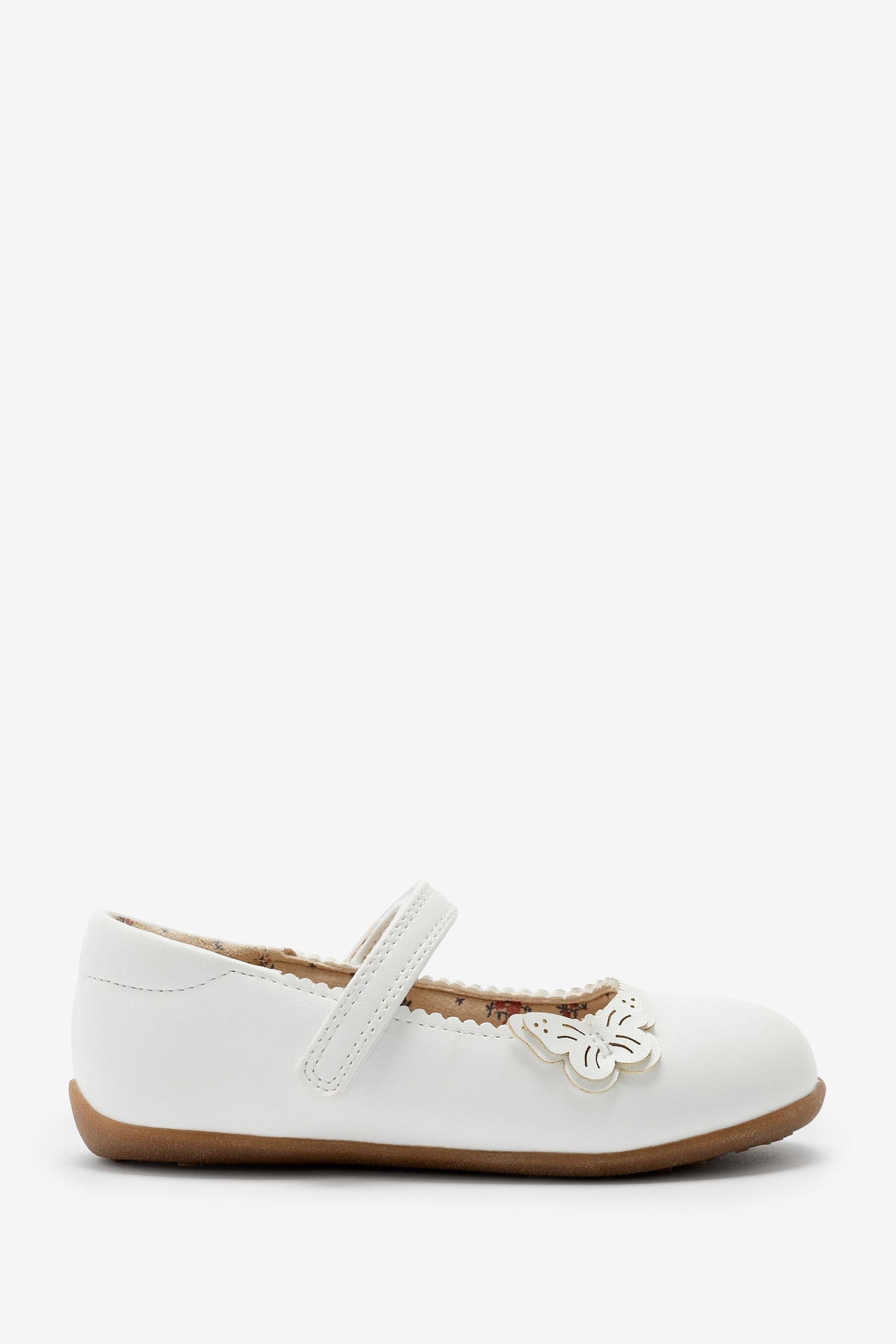 White Butterfly Mary Jane Shoes