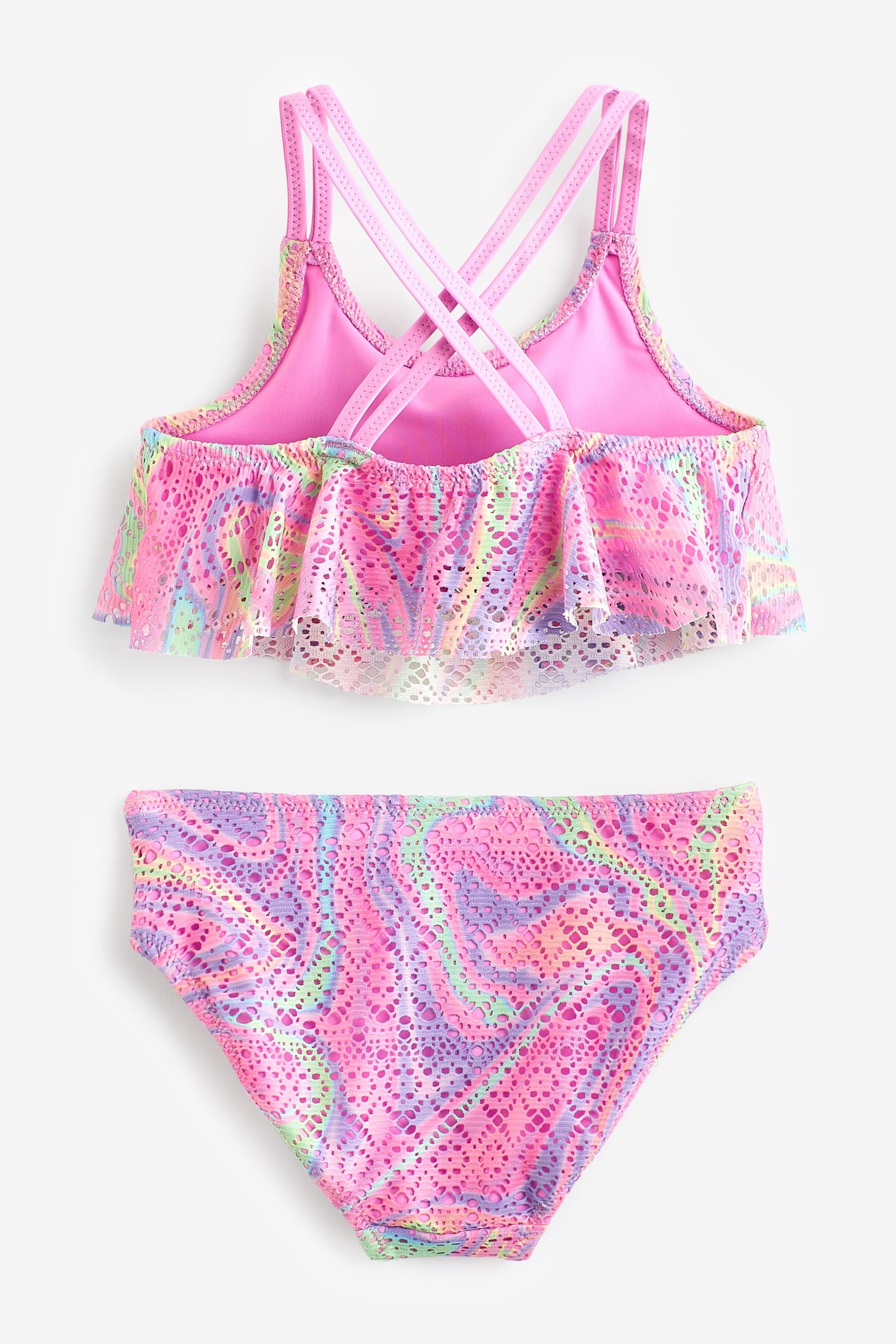 Pink Marble Layered Bikini (3-16yrs)