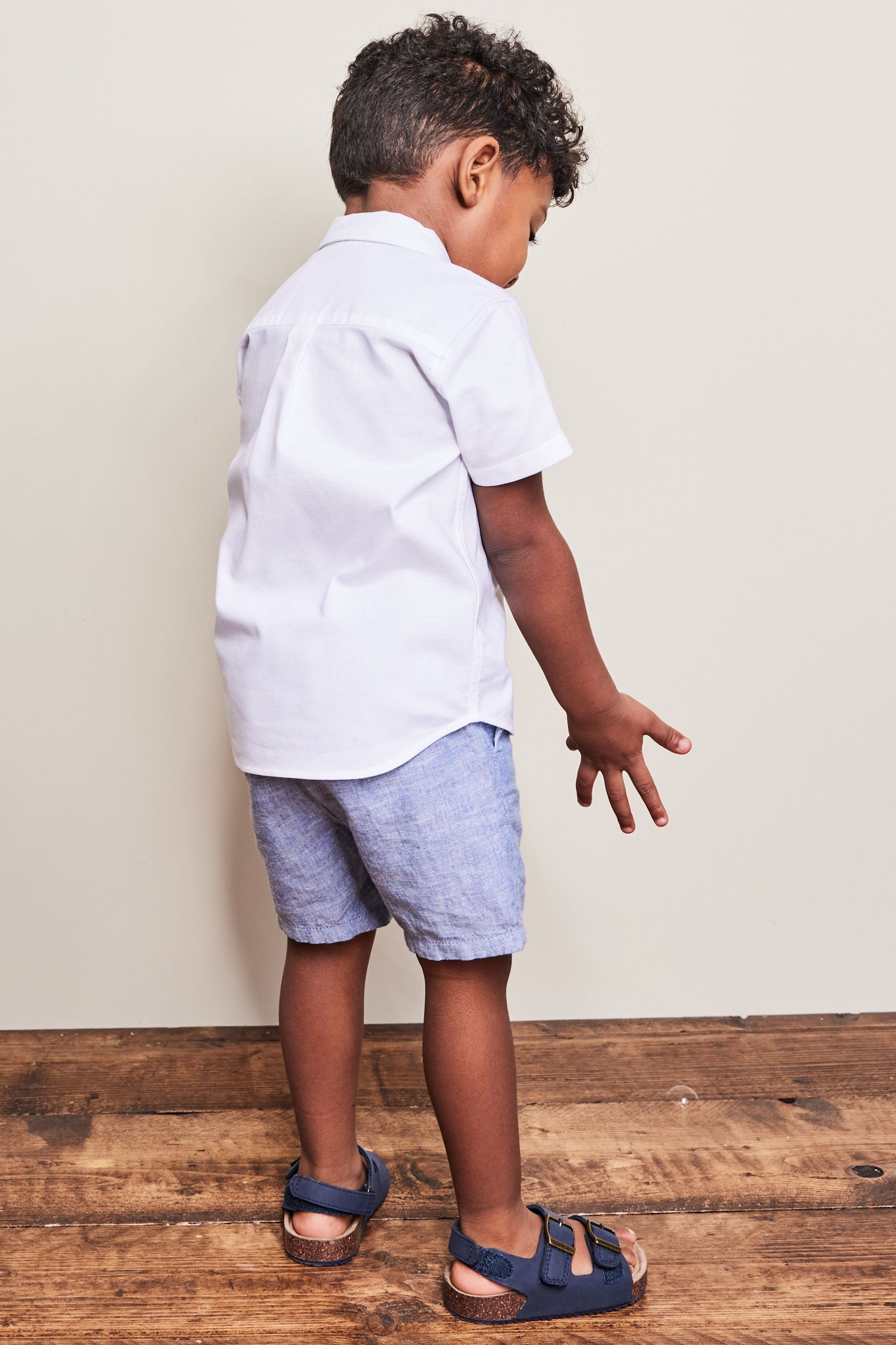 White Trimmed Oxford Shirt (3mths-7yrs)