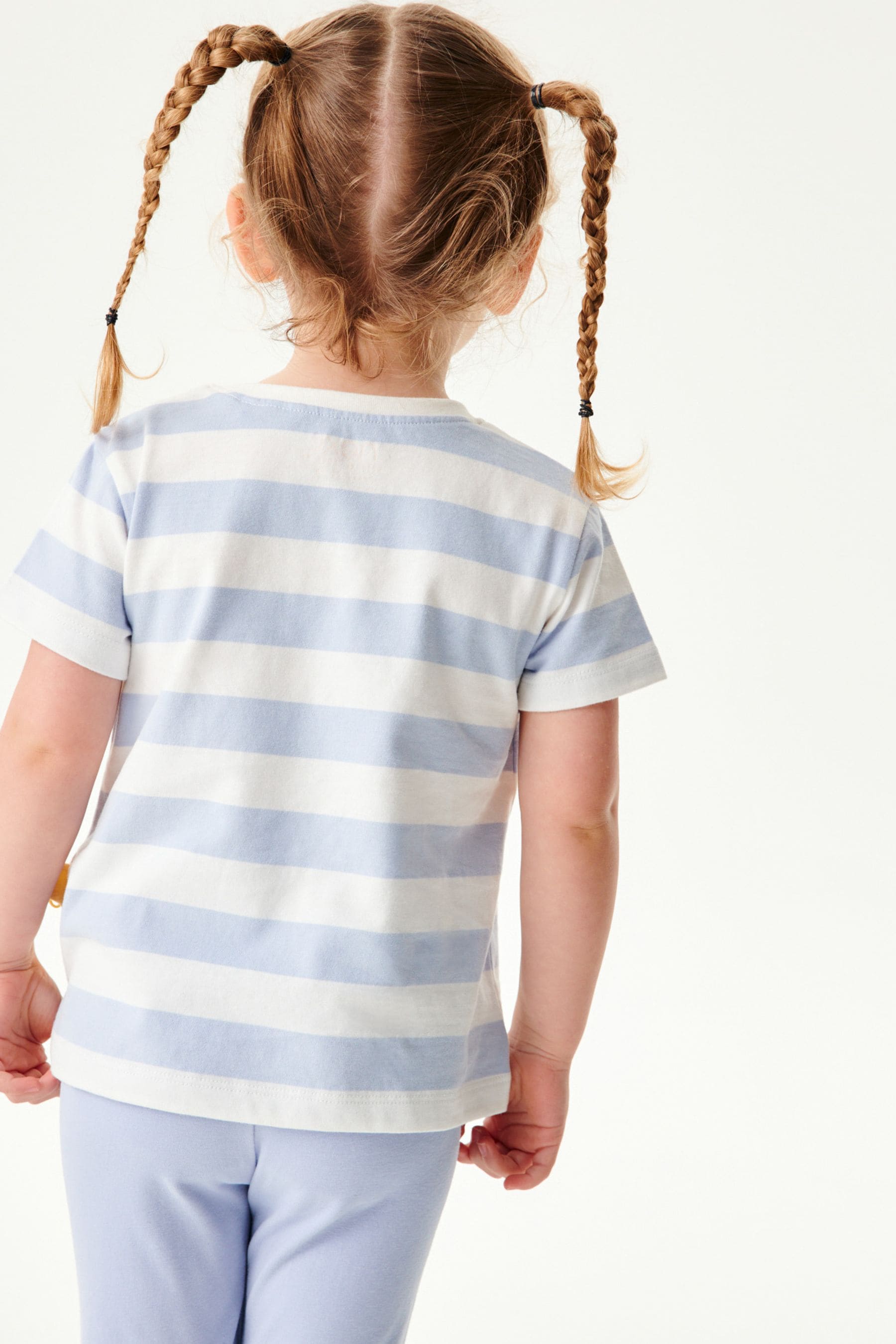 Blue Duck Stripe Short Sleeve Bag T-Shirt (3mths-7yrs)