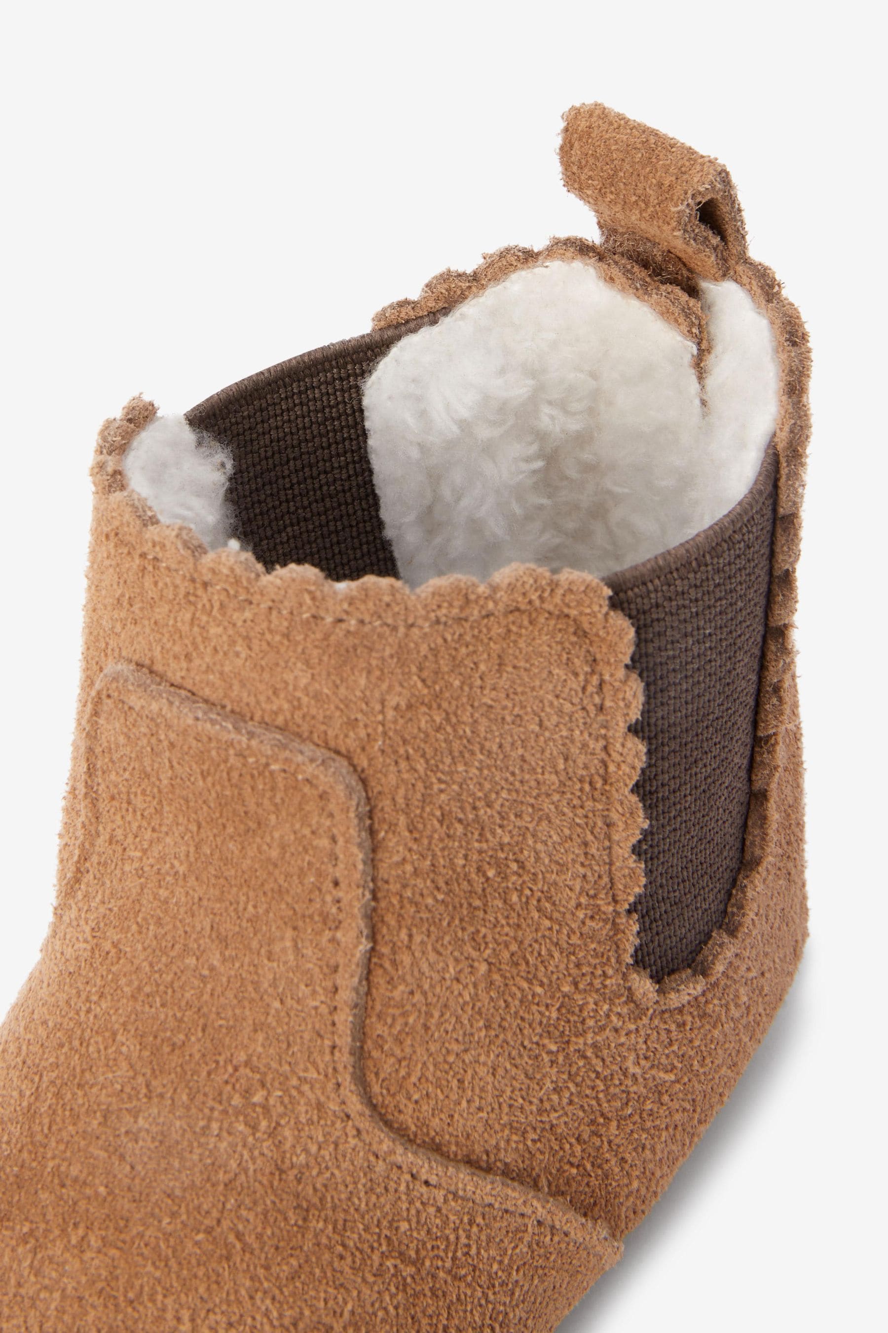 Tan Brown Leather Chelsea Baby Boots (0-18mths)