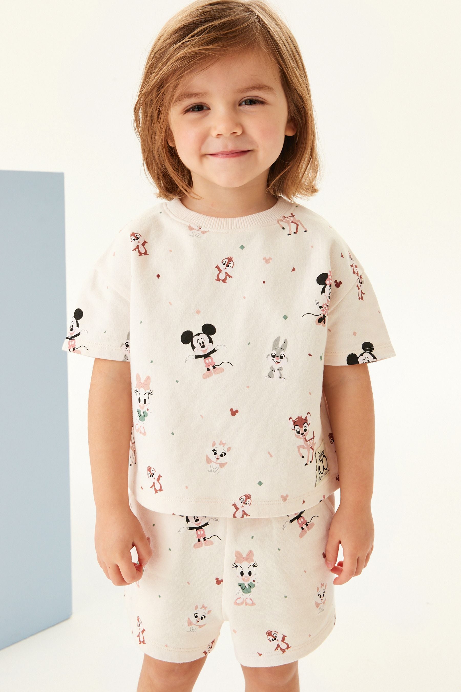 Cream Character Disney Short Co-ord (3mths-7yrs)