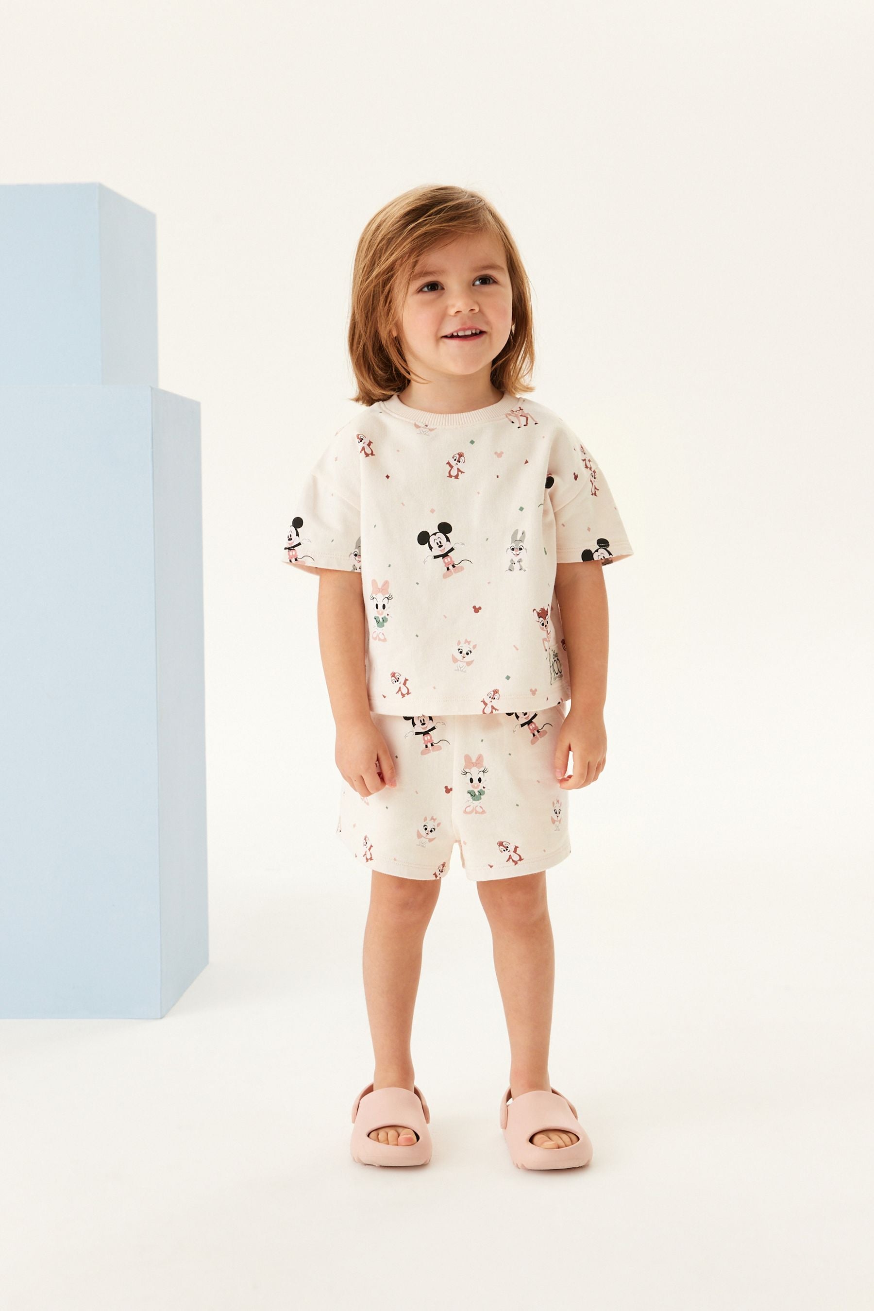 Cream Character Disney Short Co-ord (3mths-7yrs)