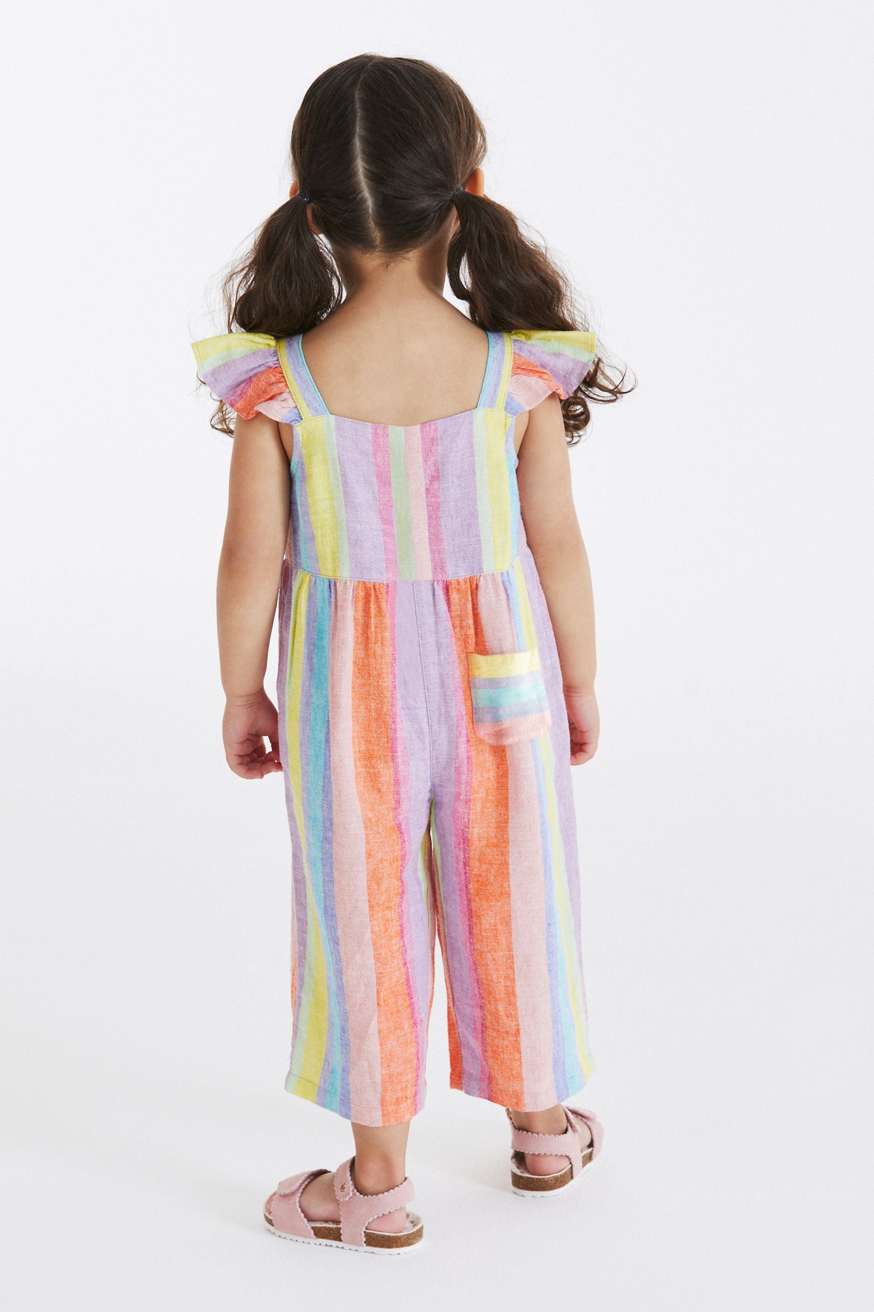 Multicolour Rainbow Stripe Jumpsuit (3mths-7yrs)