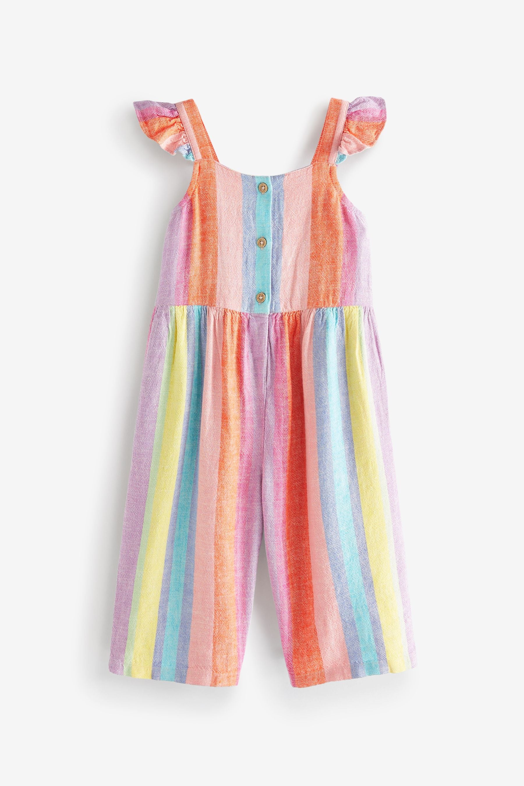 Multicolour Rainbow Stripe Jumpsuit (3mths-7yrs)