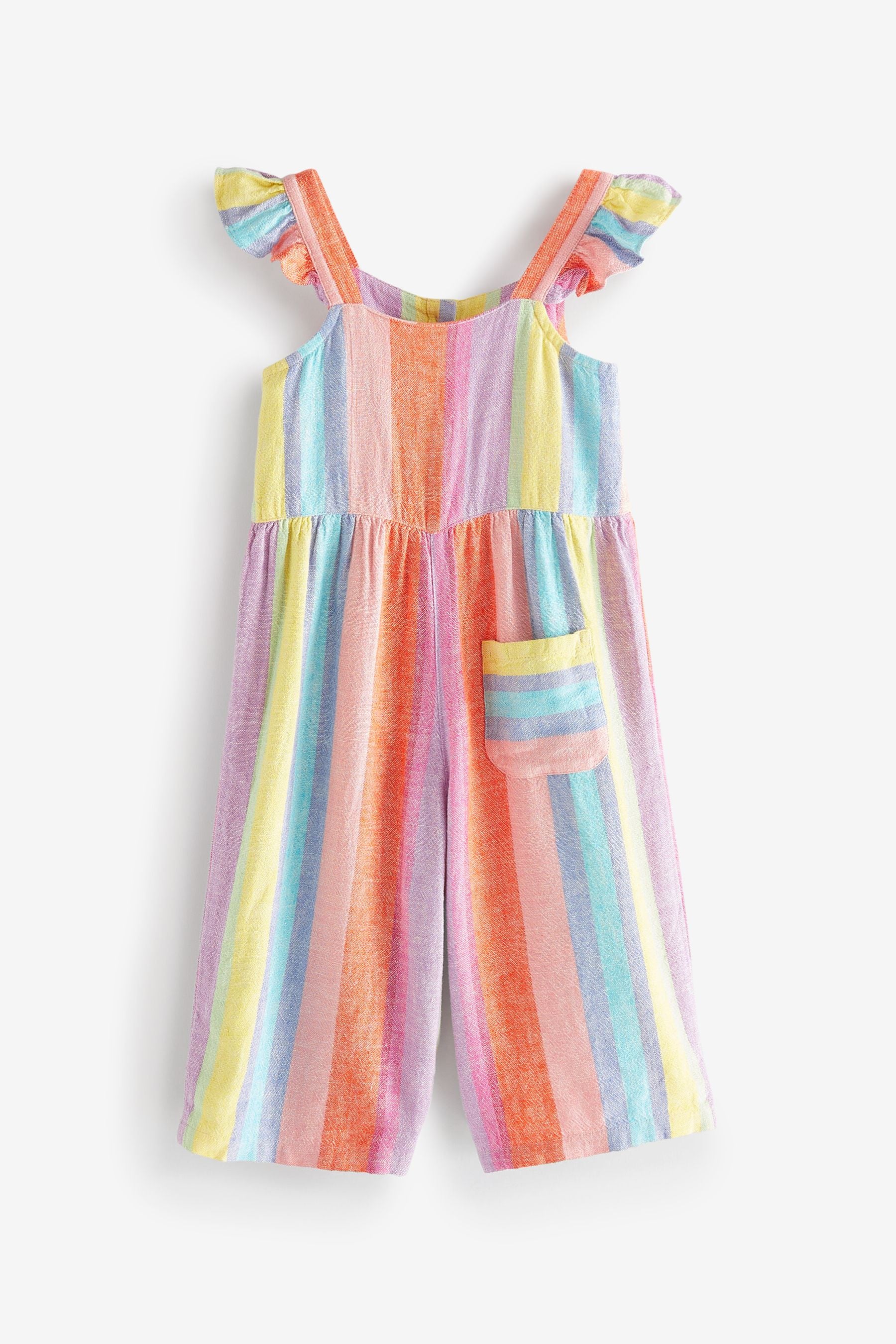 Multicolour Rainbow Stripe Jumpsuit (3mths-7yrs)