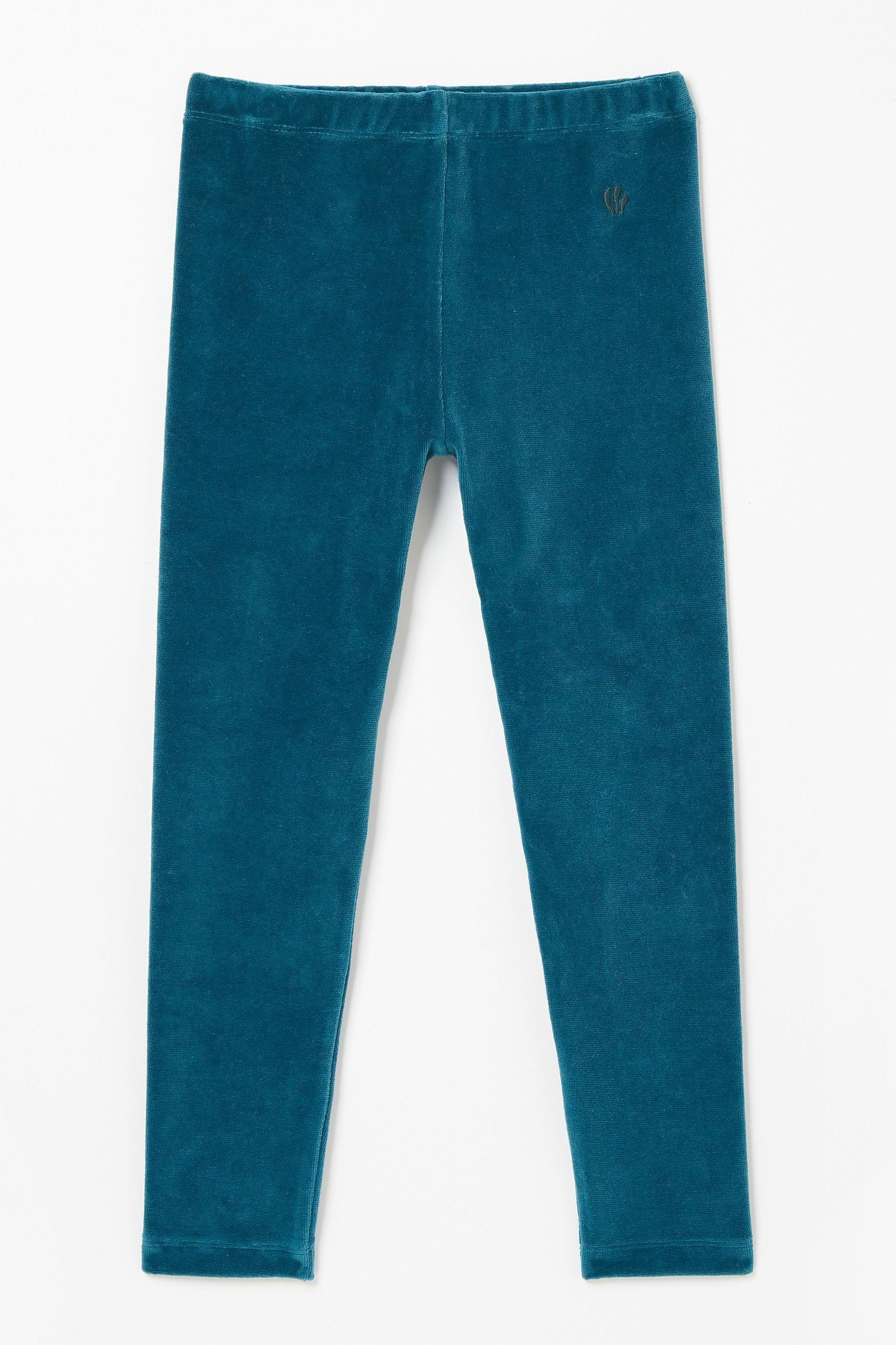 Teal Green FatFace Teal Green Velvet Leggings