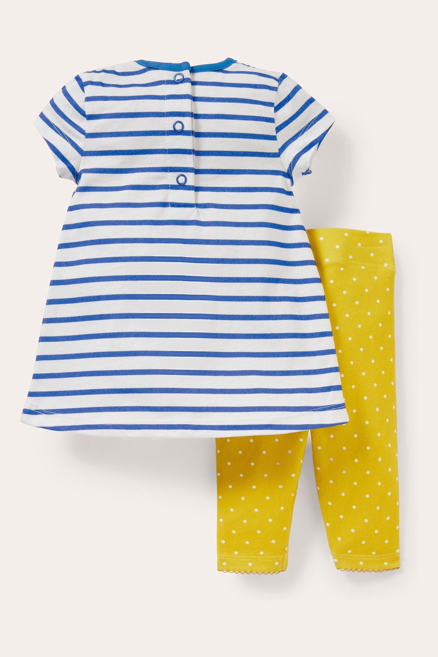 Boden Blue Dress and Leggings Playset