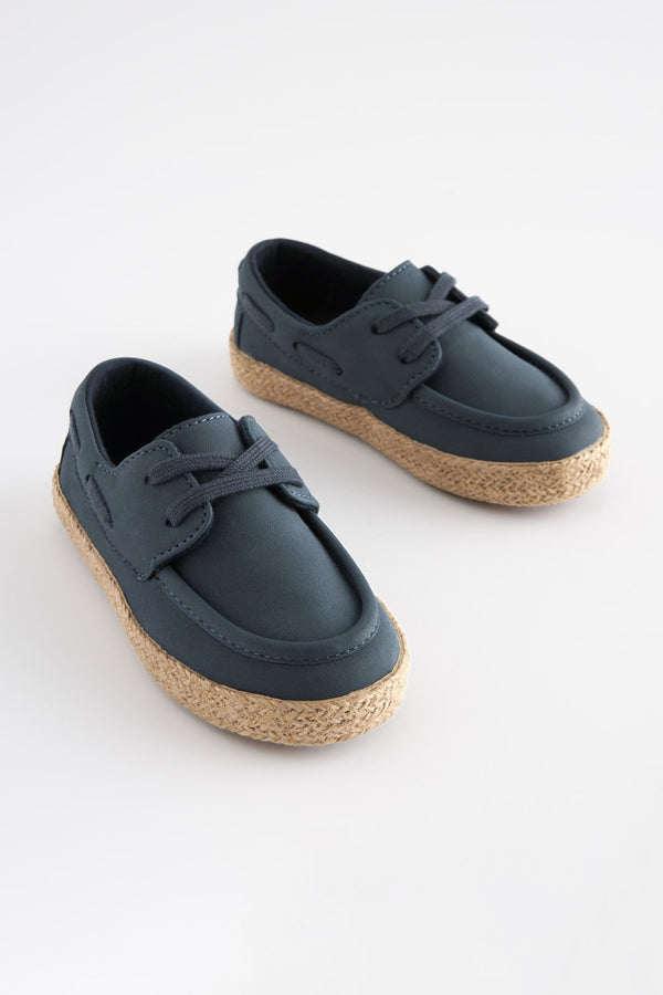 Navy Blue Boat Shoes