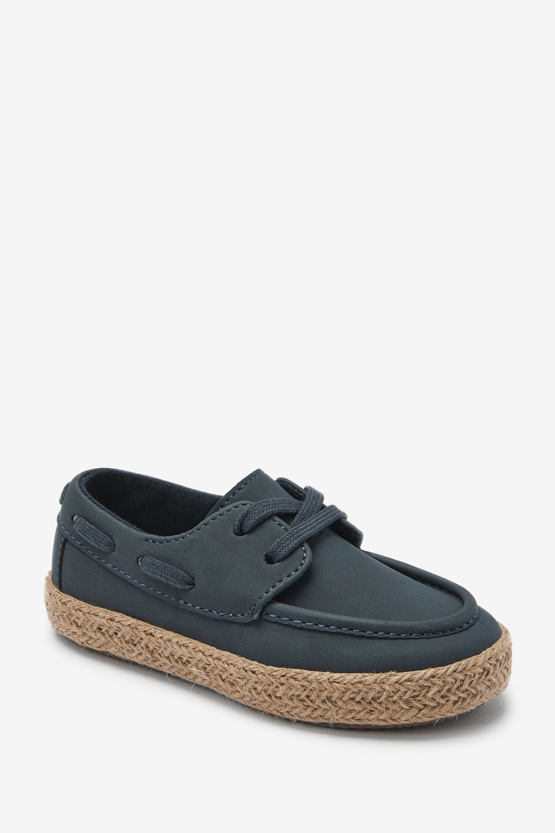 Navy Blue Boat Shoes