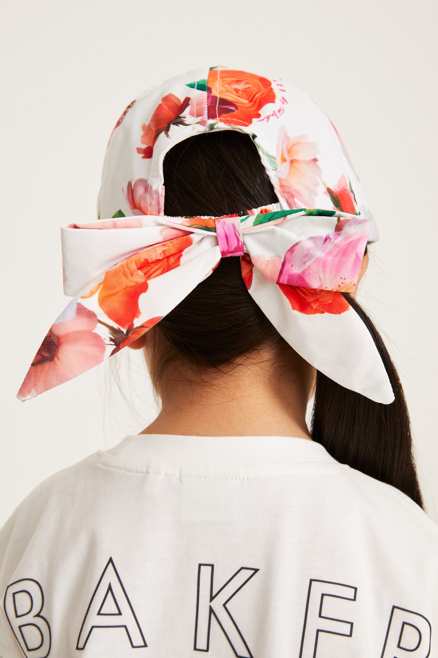 White Baker by Ted Baker White Floral Print Cap