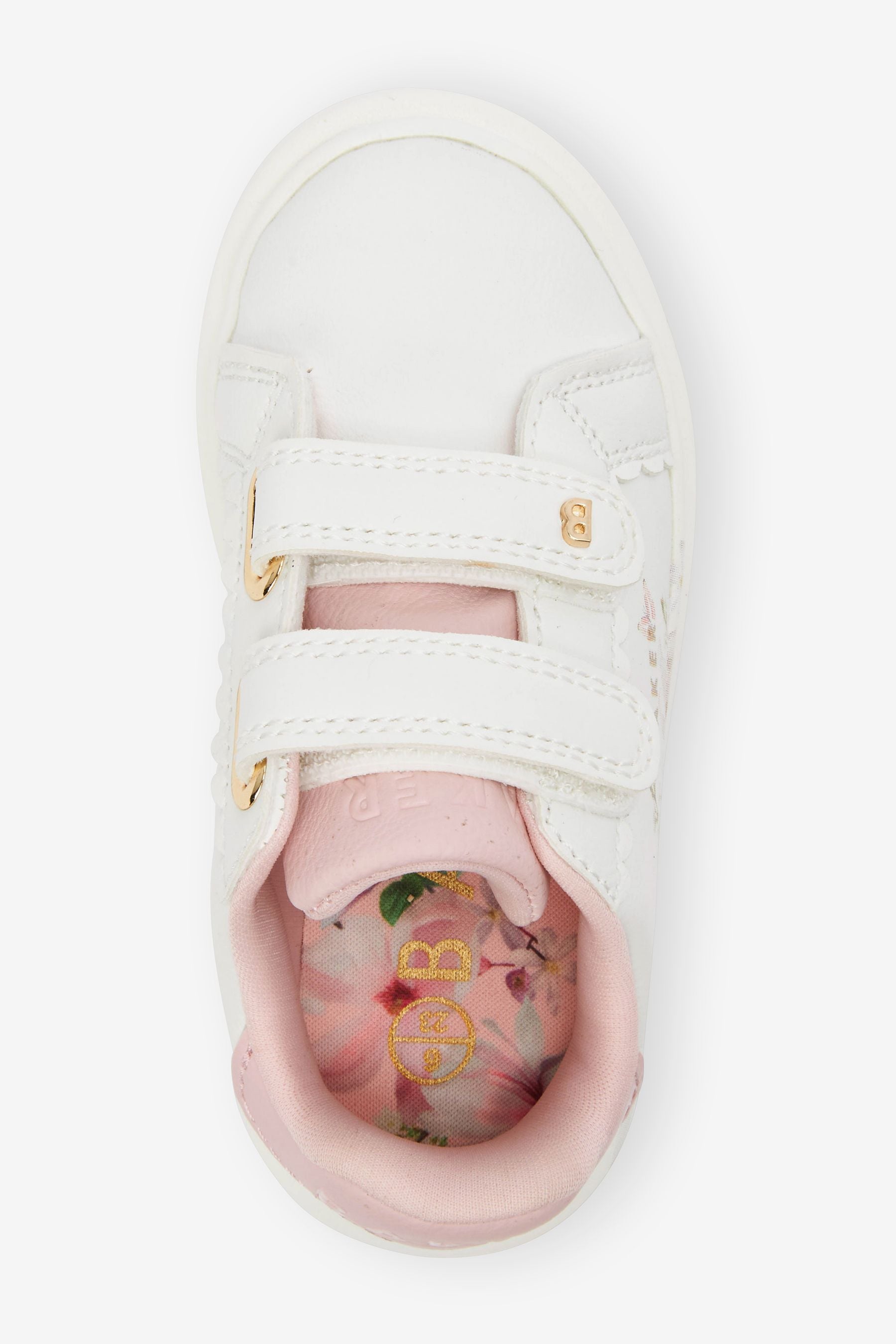 White Baker by Ted Baker White Floral Chunky Trainers