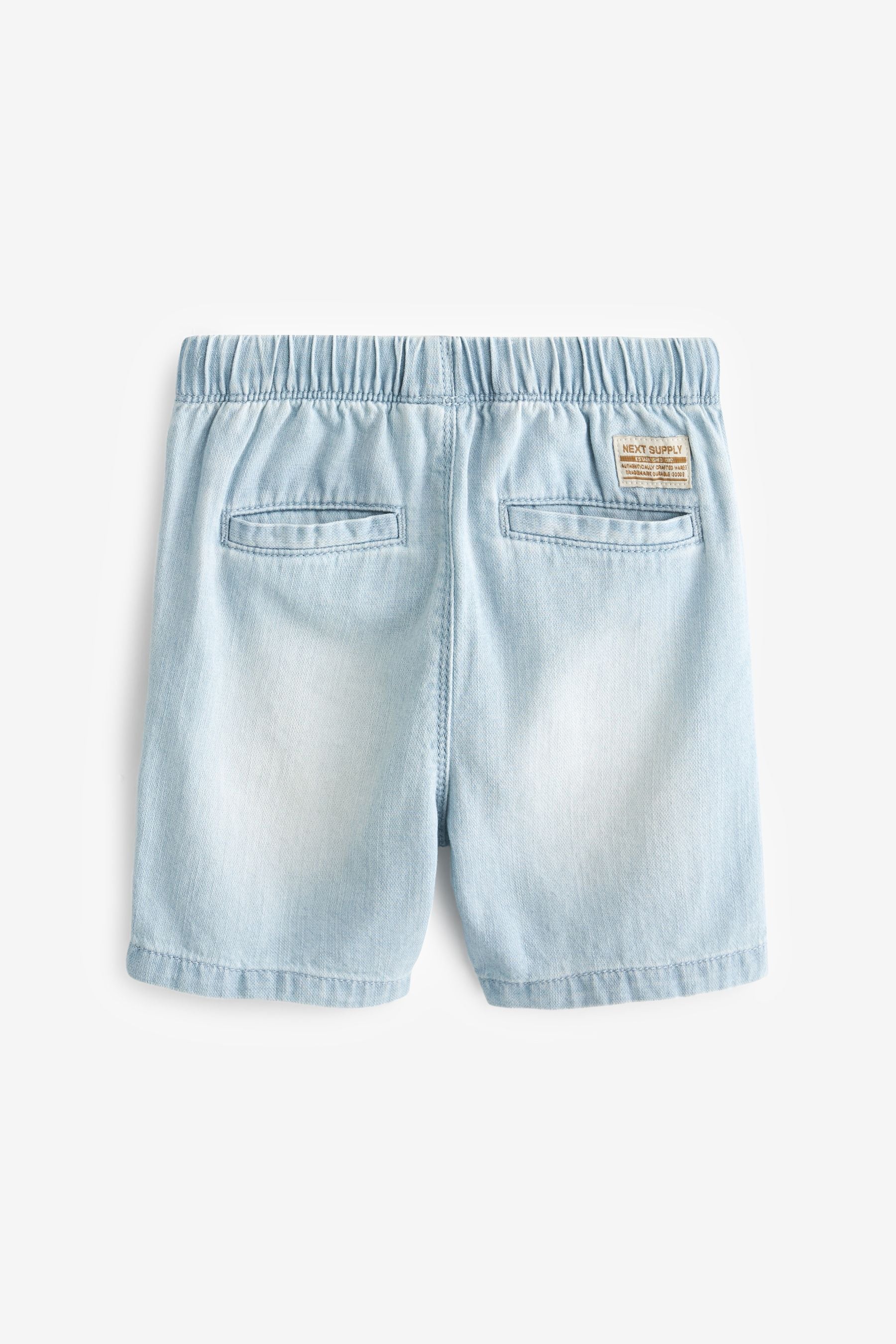 Light Blue Denim Pull-On Shorts (3mths-7yrs)