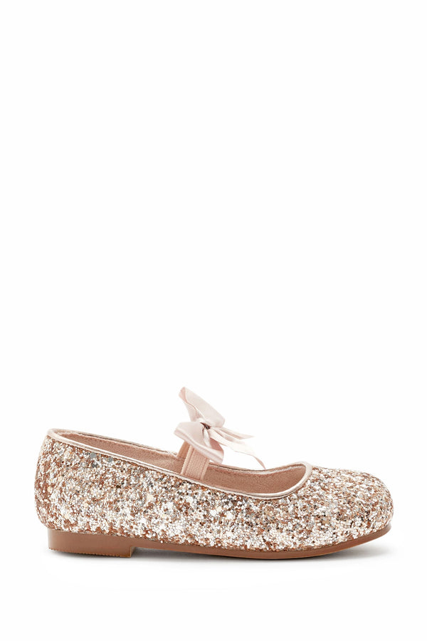 Rose Gold Bow Mary Jane Shoes