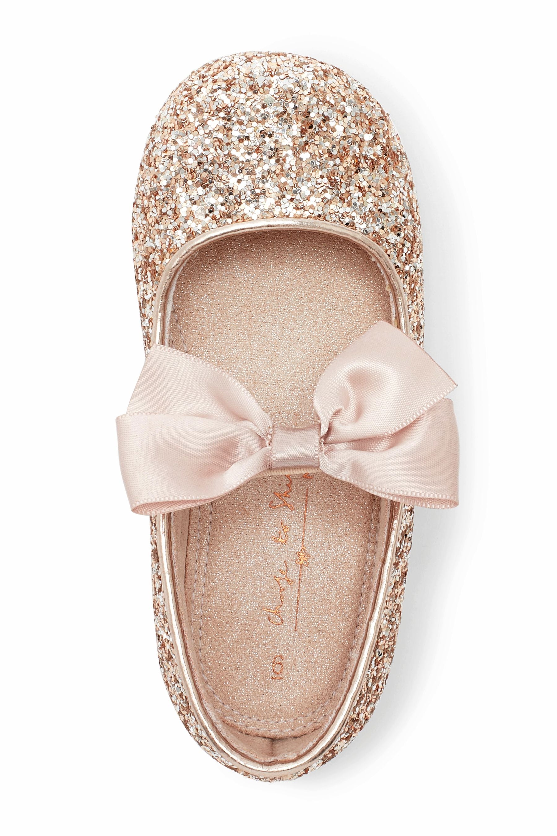 Rose Gold Bow Mary Jane Shoes