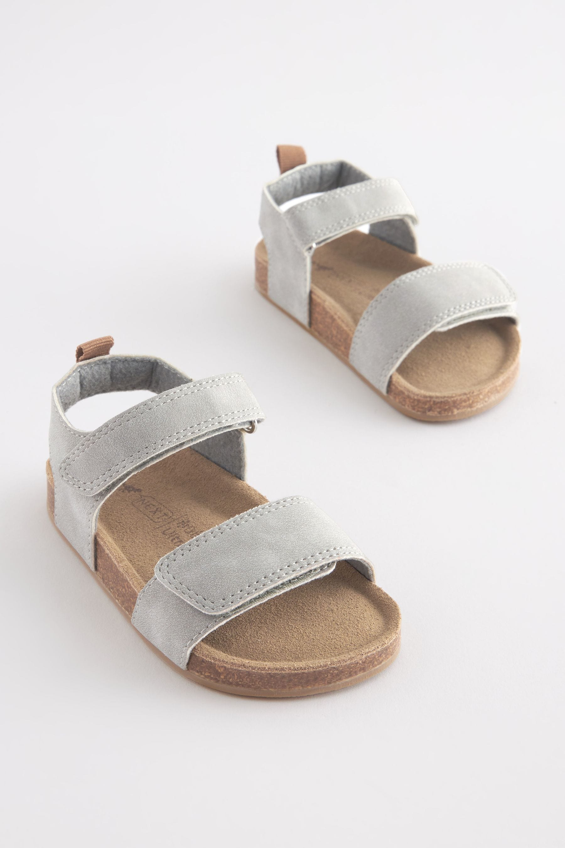 Grey Corkbed Comfort Sandals