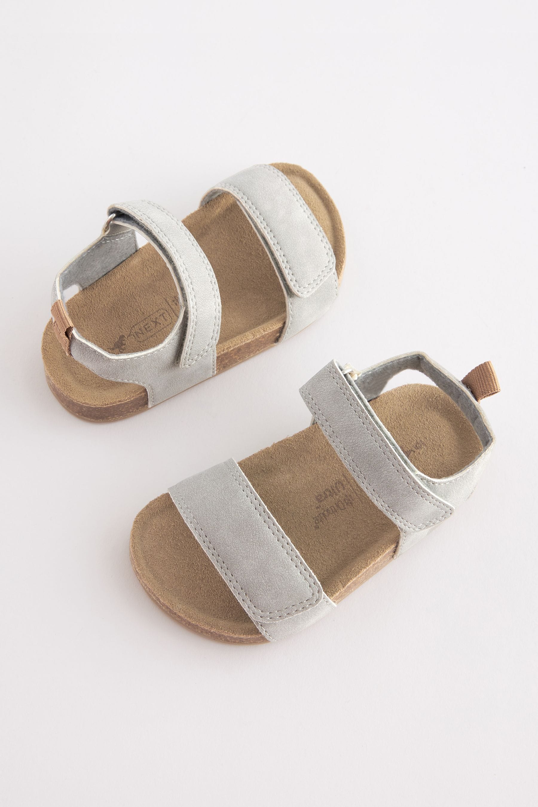 Grey Corkbed Comfort Sandals