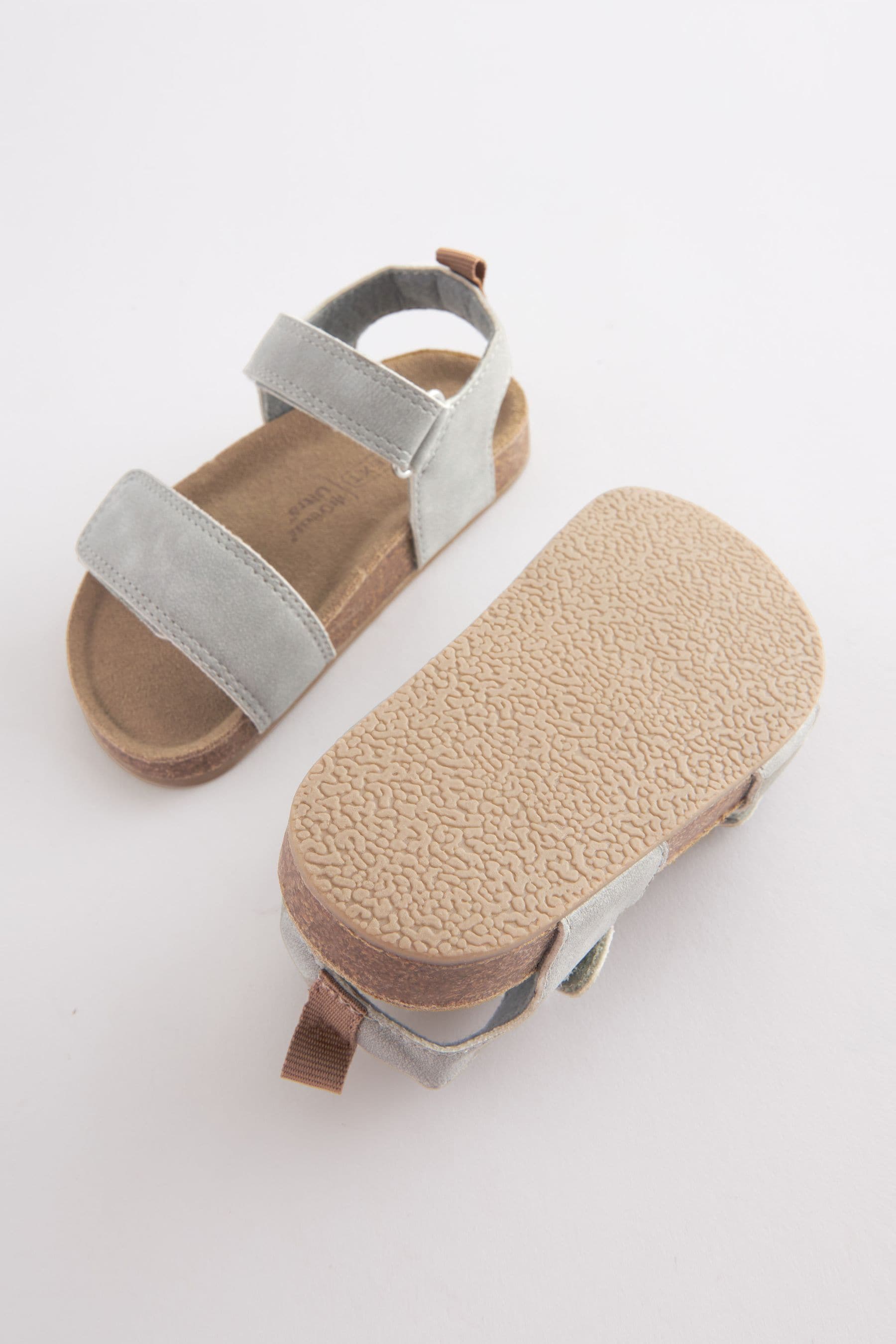 Grey Corkbed Comfort Sandals