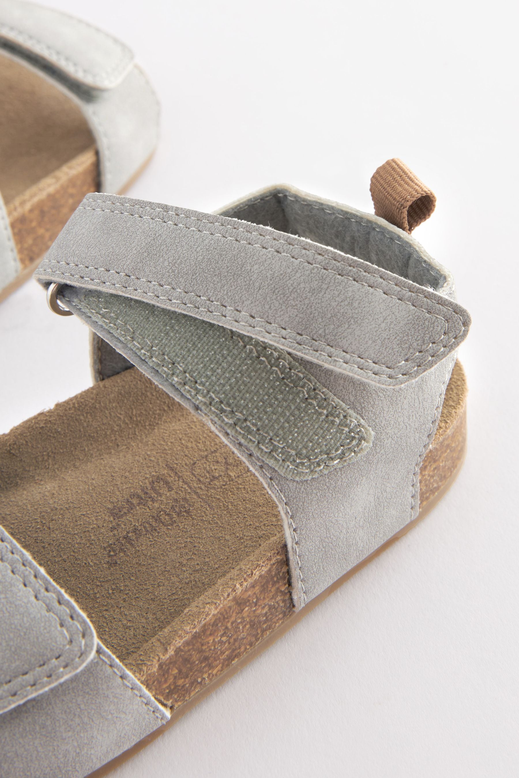 Grey Corkbed Comfort Sandals