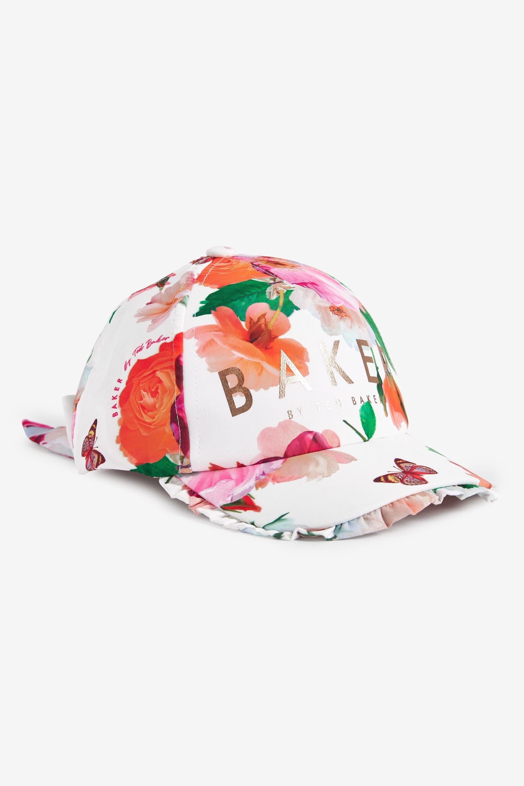 White Baker by Ted Baker White Floral Print Cap