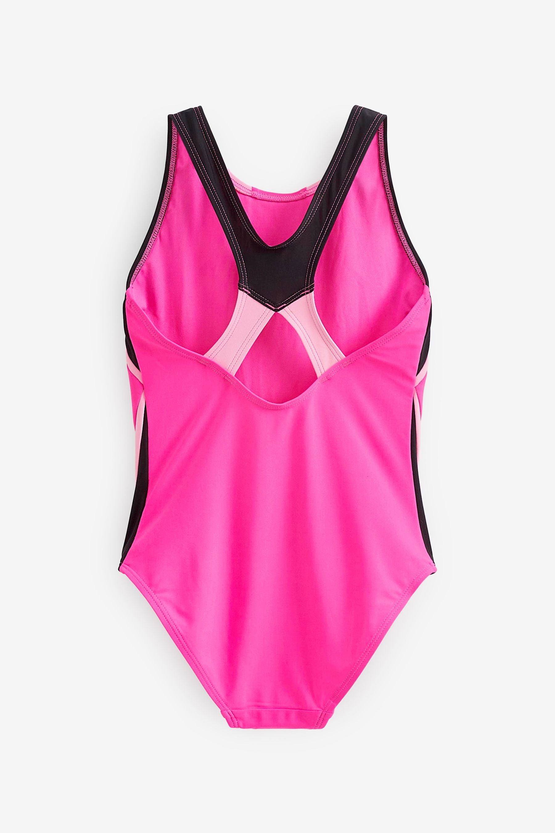 Pink Sports Swimsuit (3-16yrs)