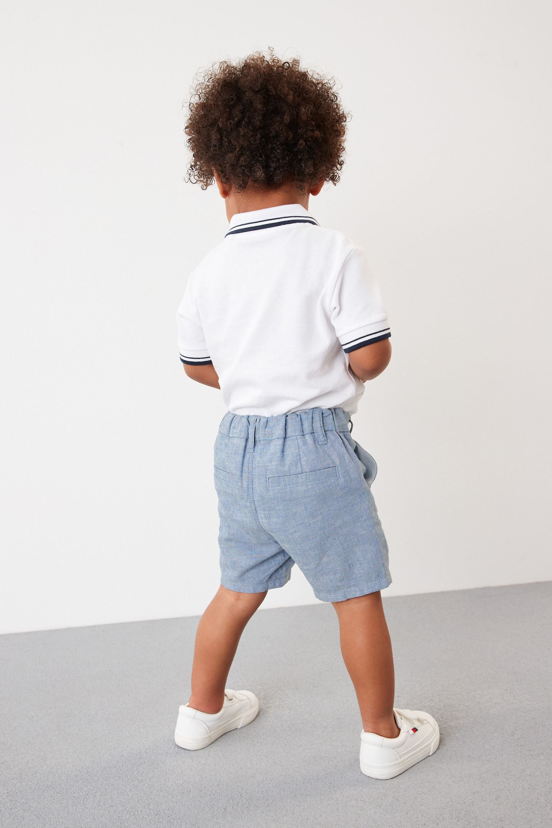 Chambray Blue Chino Shorts (3mths-7yrs)