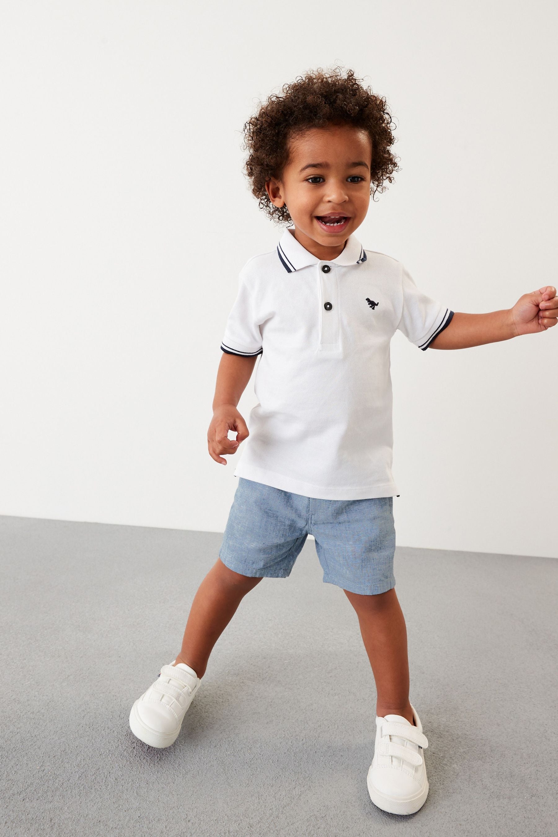 Chambray Blue Chino Shorts (3mths-7yrs)