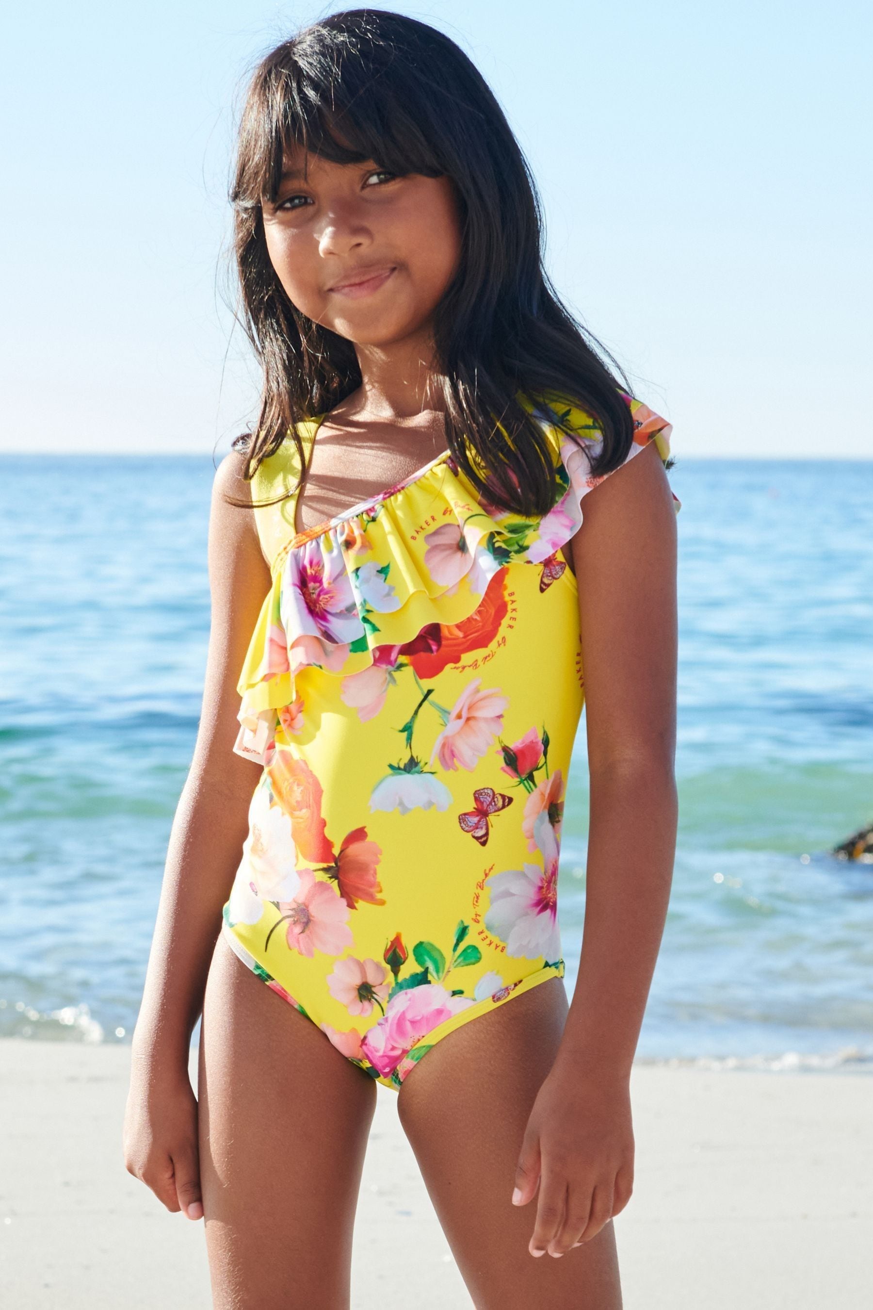 Yellow Baker by Ted Baker Yellow Floral Swimsuit