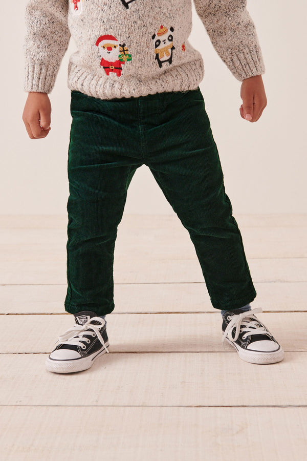 Green Corduroy Trousers (3mths-7yrs)