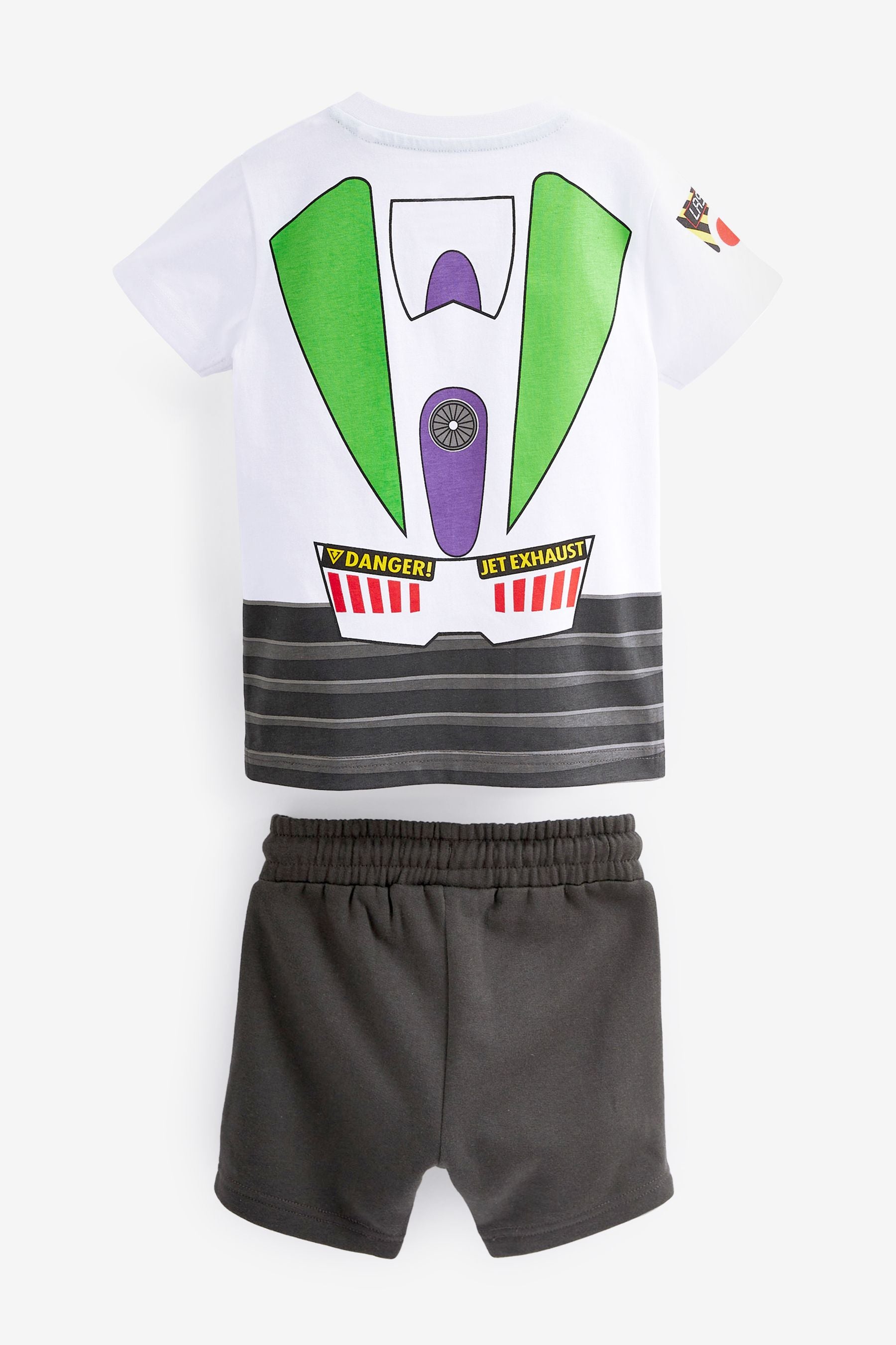 Grey and White Toy Story Buzz Lightyear Short Sleeve T-Shirt and Short Set (3mths-8yrs)