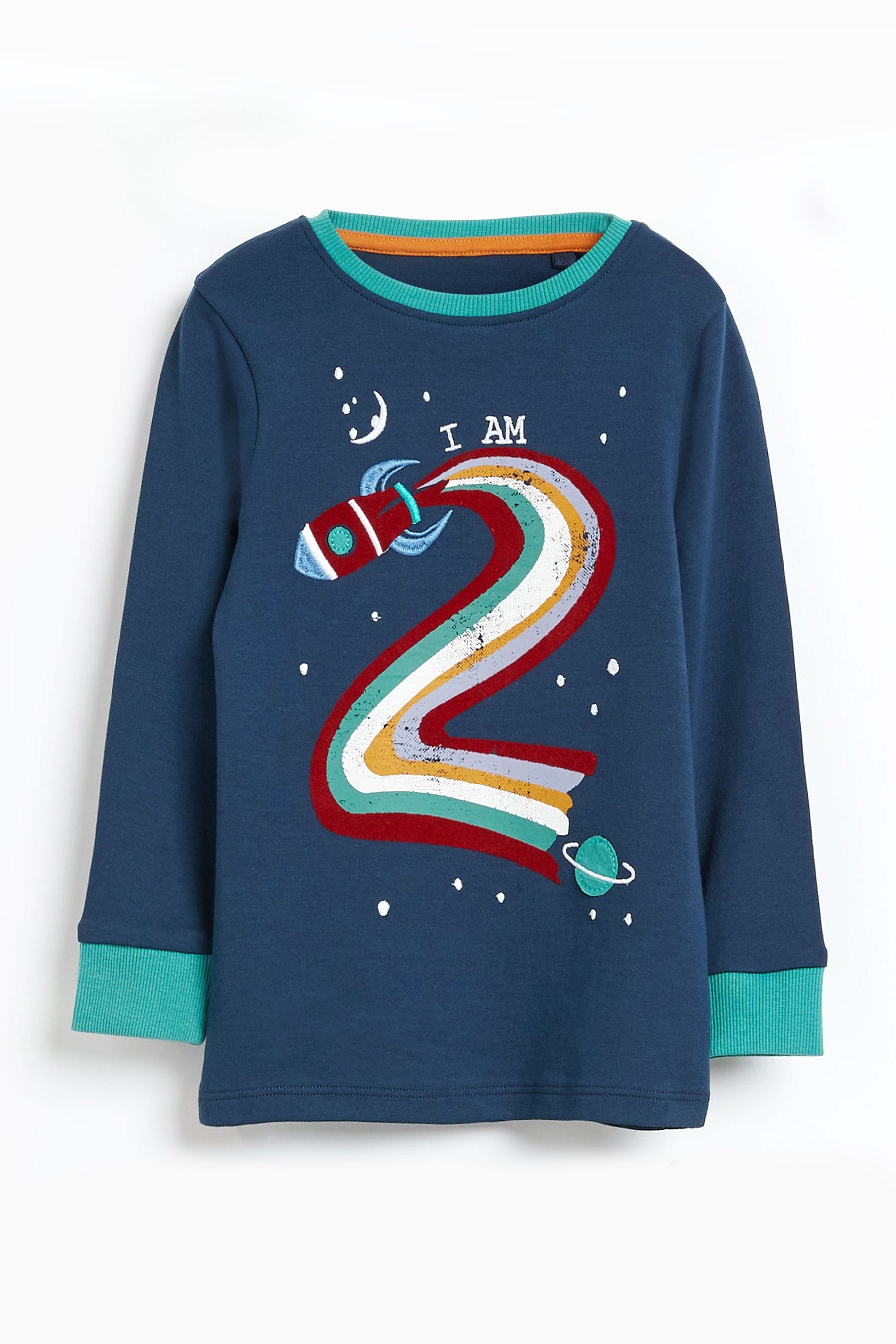 Multi 'I Am' Birthday Long Sleeve Pyjama 1 Pack