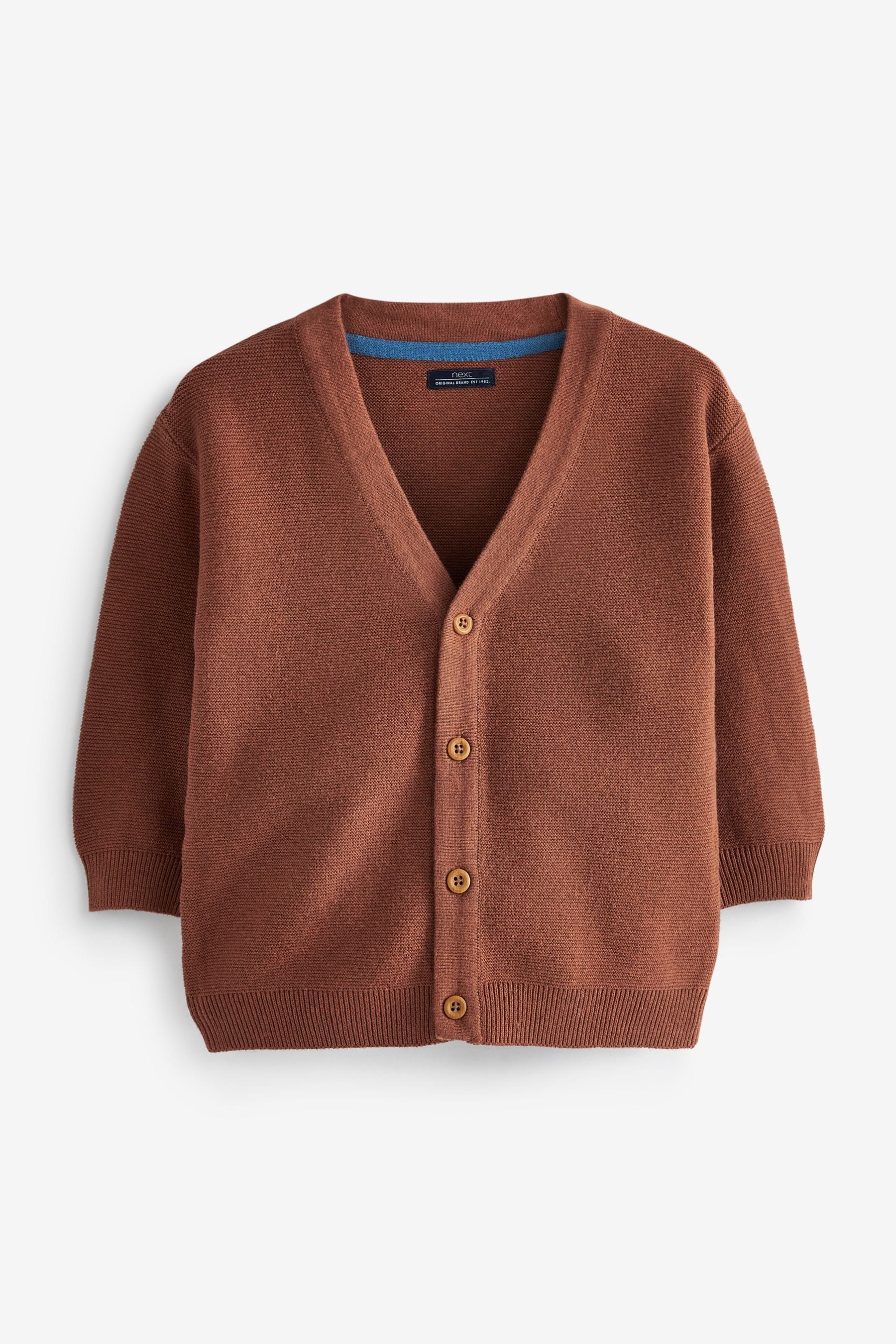 Rust Brown Button Through Cardigan (3mths-7yrs)